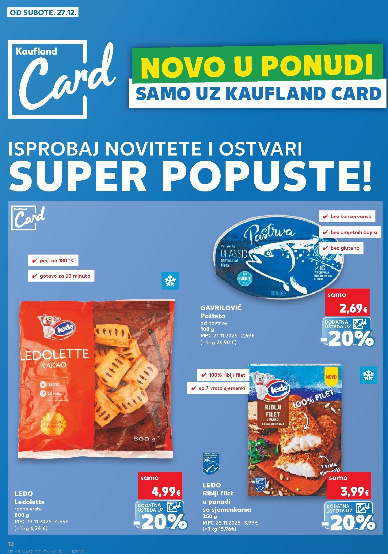 kaufland - Prelistajte katalog Kaufland - Želiš još bogatiju ponudu, vrijedi od 27.12. do 01.01. - page: 12
