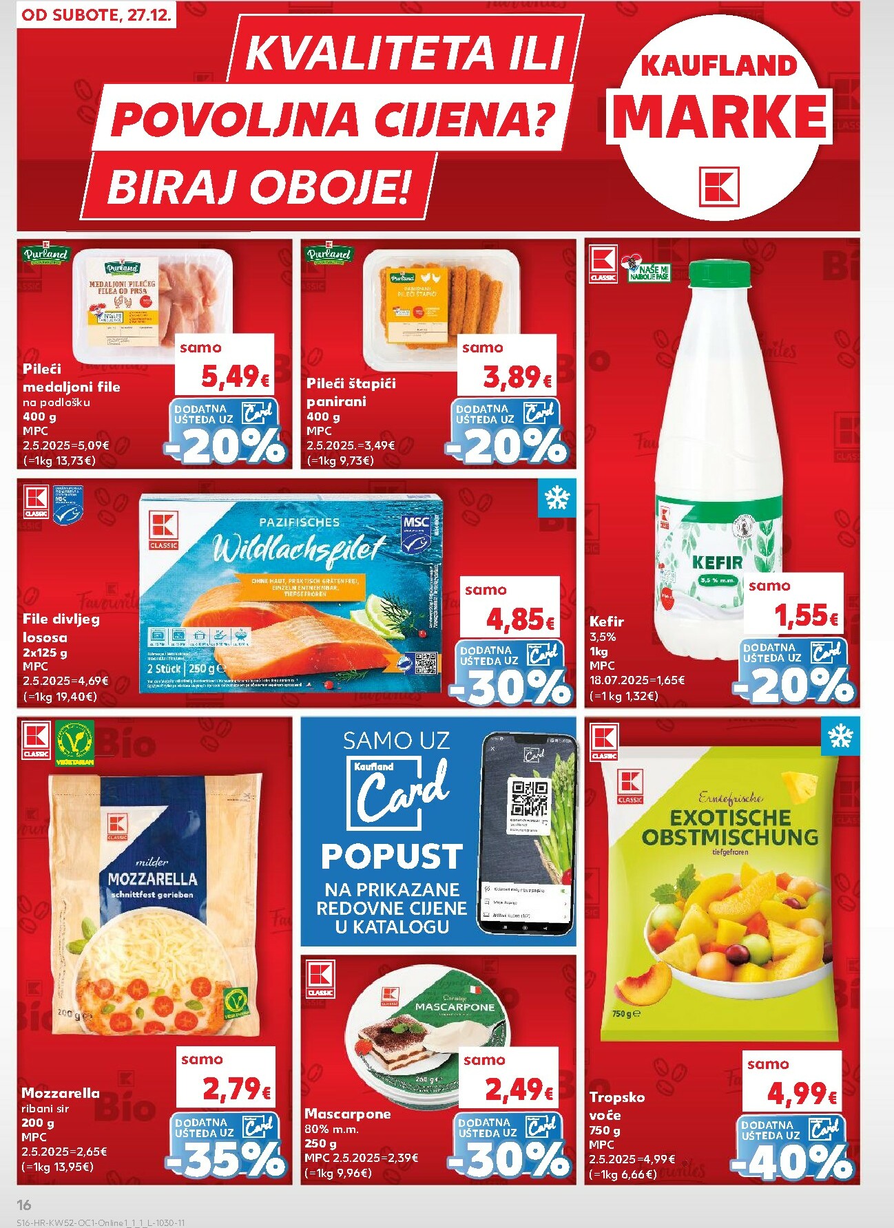 kaufland - Prelistajte katalog Kaufland - Želiš još bogatiju ponudu, vrijedi od 27.12. do 01.01. - page: 16