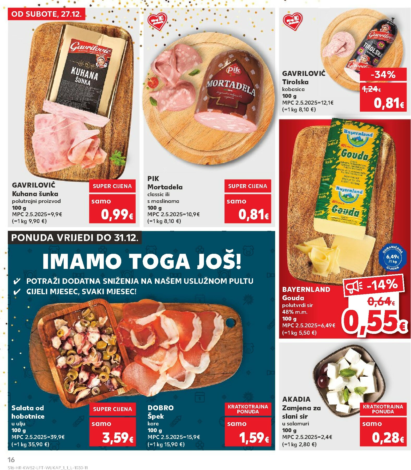 kaufland - Prelistajte katalog Kaufland, vrijedi od 27.12. do 01.01. - page: 16