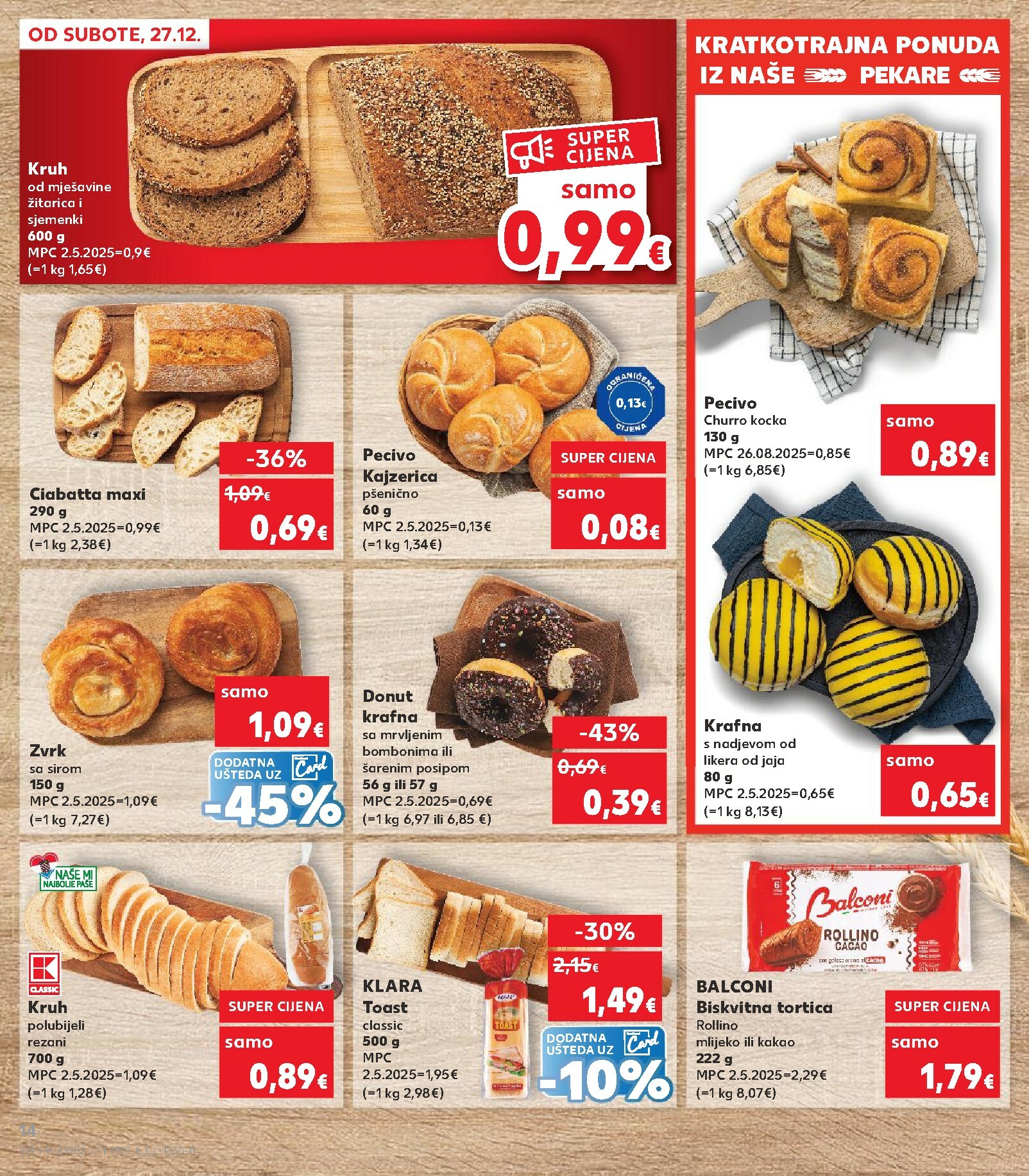 kaufland - Prelistajte katalog Kaufland, vrijedi od 27.12. do 01.01. - page: 14
