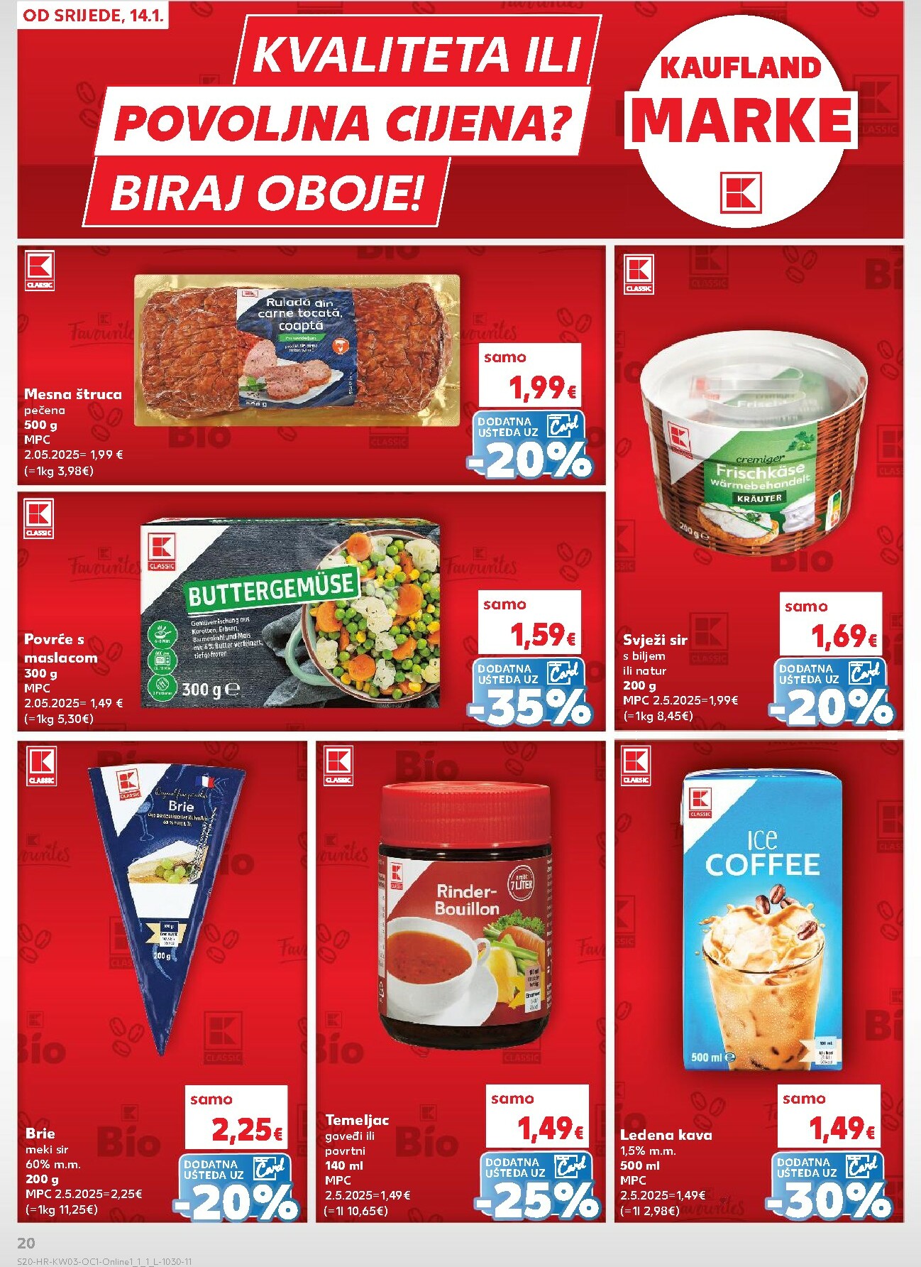 kaufland - Prelistajte katalog Kaufland - Želiš još bogatiju ponudu, vrijedi od 14.01. do 20.01. - page: 20