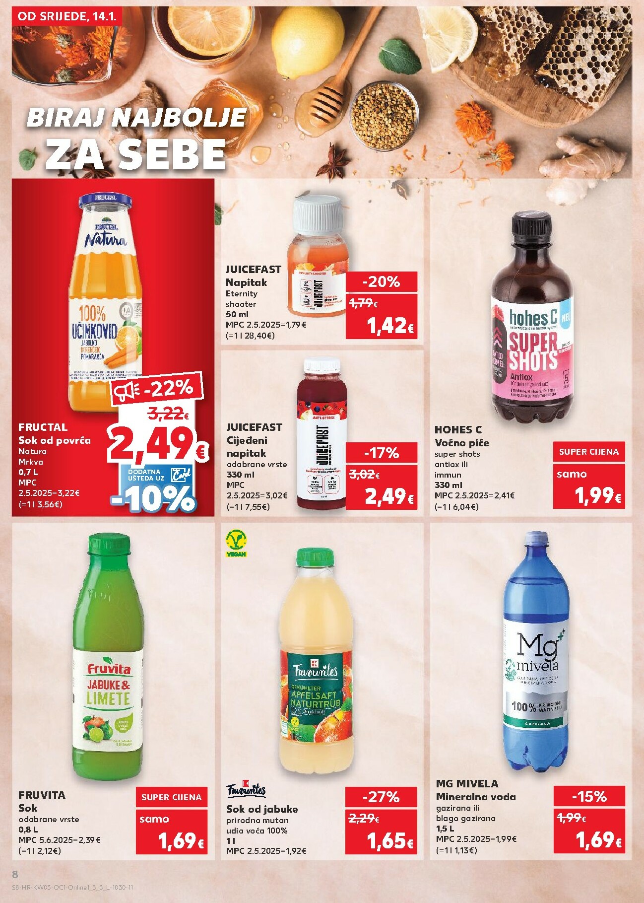 kaufland - Prelistajte katalog Kaufland - Želiš još bogatiju ponudu, vrijedi od 14.01. do 20.01. - page: 8