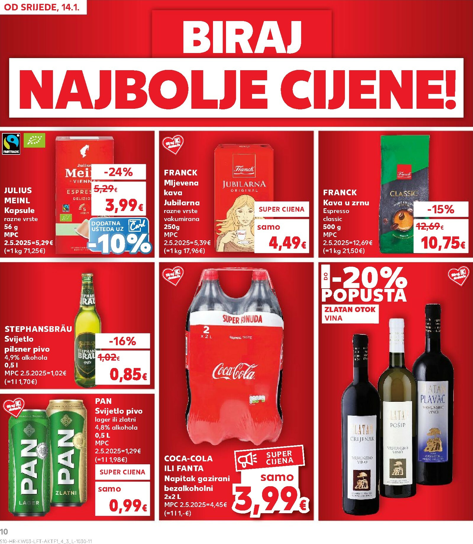kaufland - Prelistajte katalog Kaufland, vrijedi od 14.01. do 20.01. - page: 10