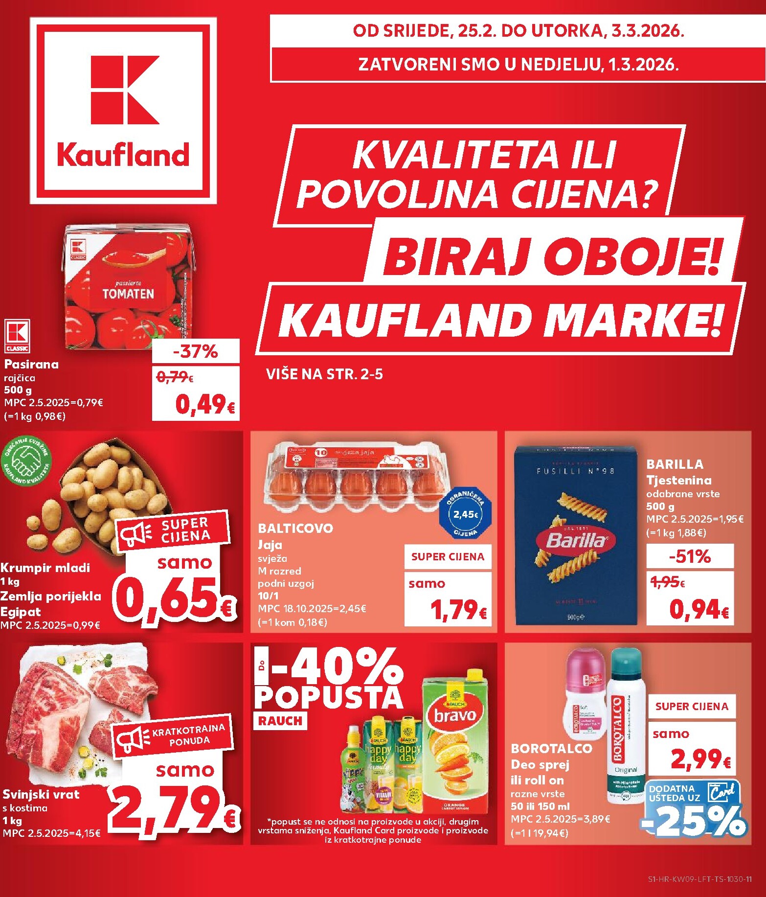 kaufland - Prelistajte katalog Kaufland - Marke, vrijedi od 25.02.2026 do 03.03.2026