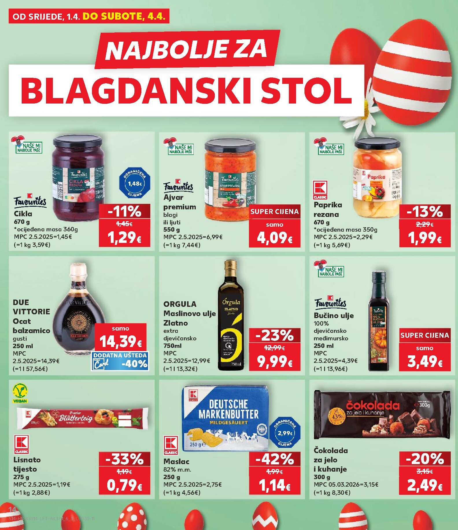 kaufland - Prelistajte katalog Kaufland, vrijedi od 01.04.2026 do 07.04.2026 - page: 14