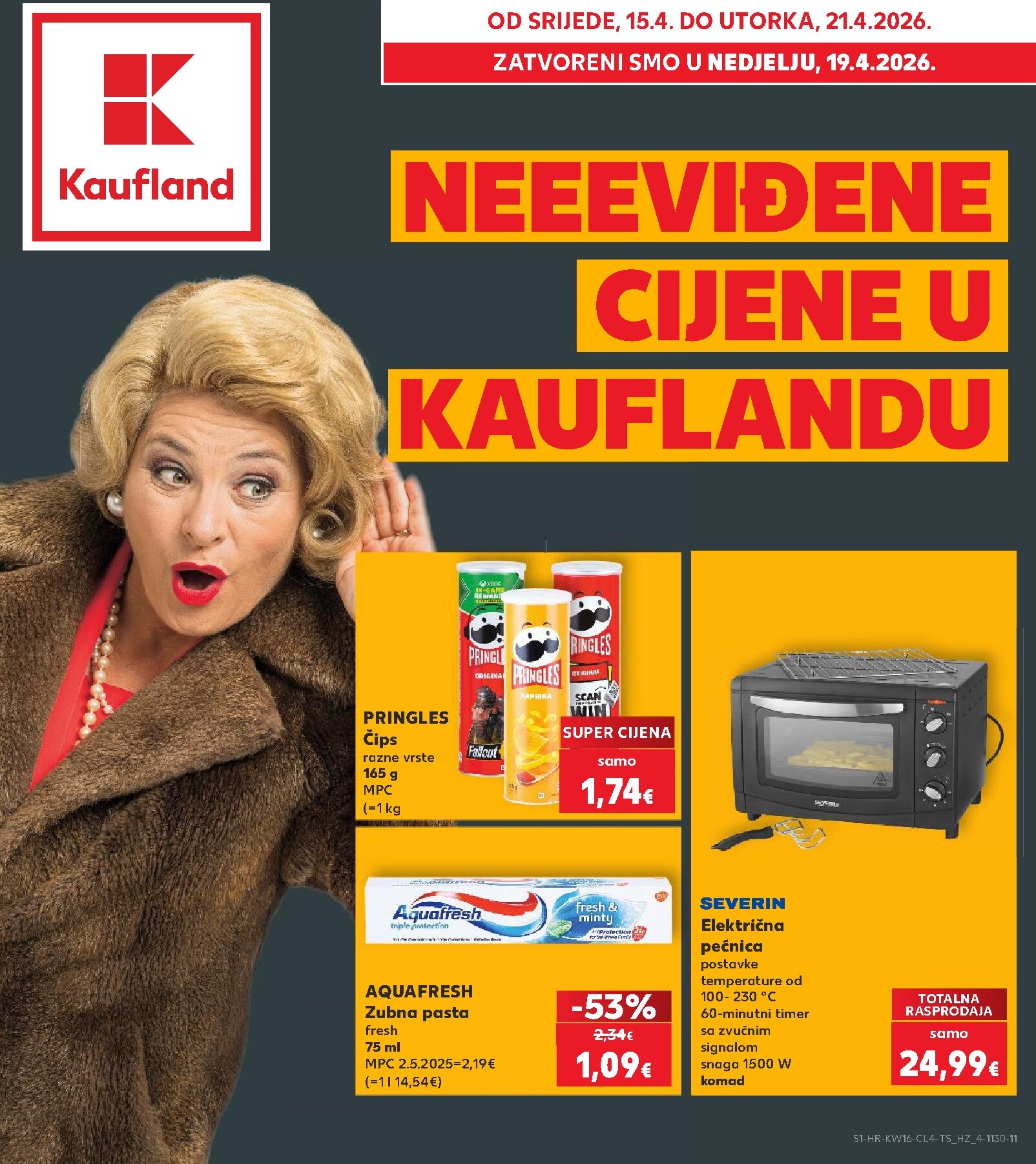 kaufland - Kaufland - Cijene letak za sljedeći tjedan od srijede 15.04.2026 do utorka 21.04.2026