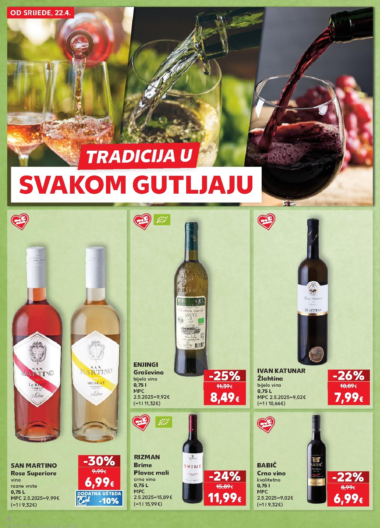 kaufland - Kaufland - Želiš još bogatiju ponudu letak za sljedeći tjedan od srijede 22.04.2026 do utorka 28.04.2026 - page: 8
