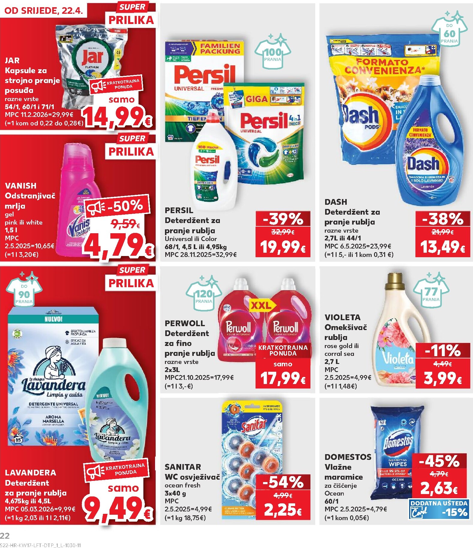 kaufland - Kaufland letak za sljedeći tjedan od srijede 22.04.2026 do utorka 28.04.2026 - page: 22