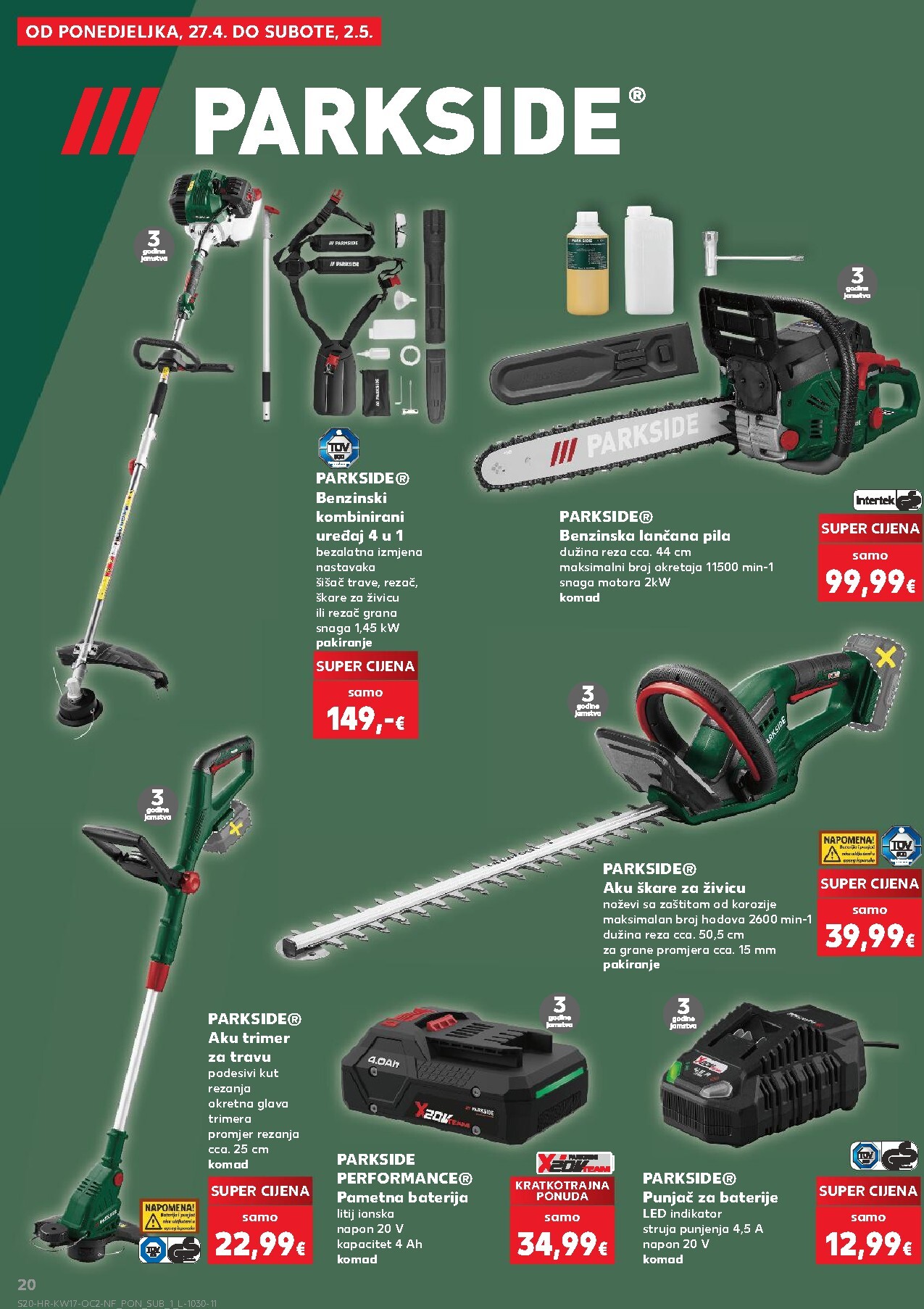 kaufland - Kaufland - Neprehrambenih proizvoda letak za sljedeći tjedan od srijede 22.04.2026 do utorka 28.04.2026 - page: 20