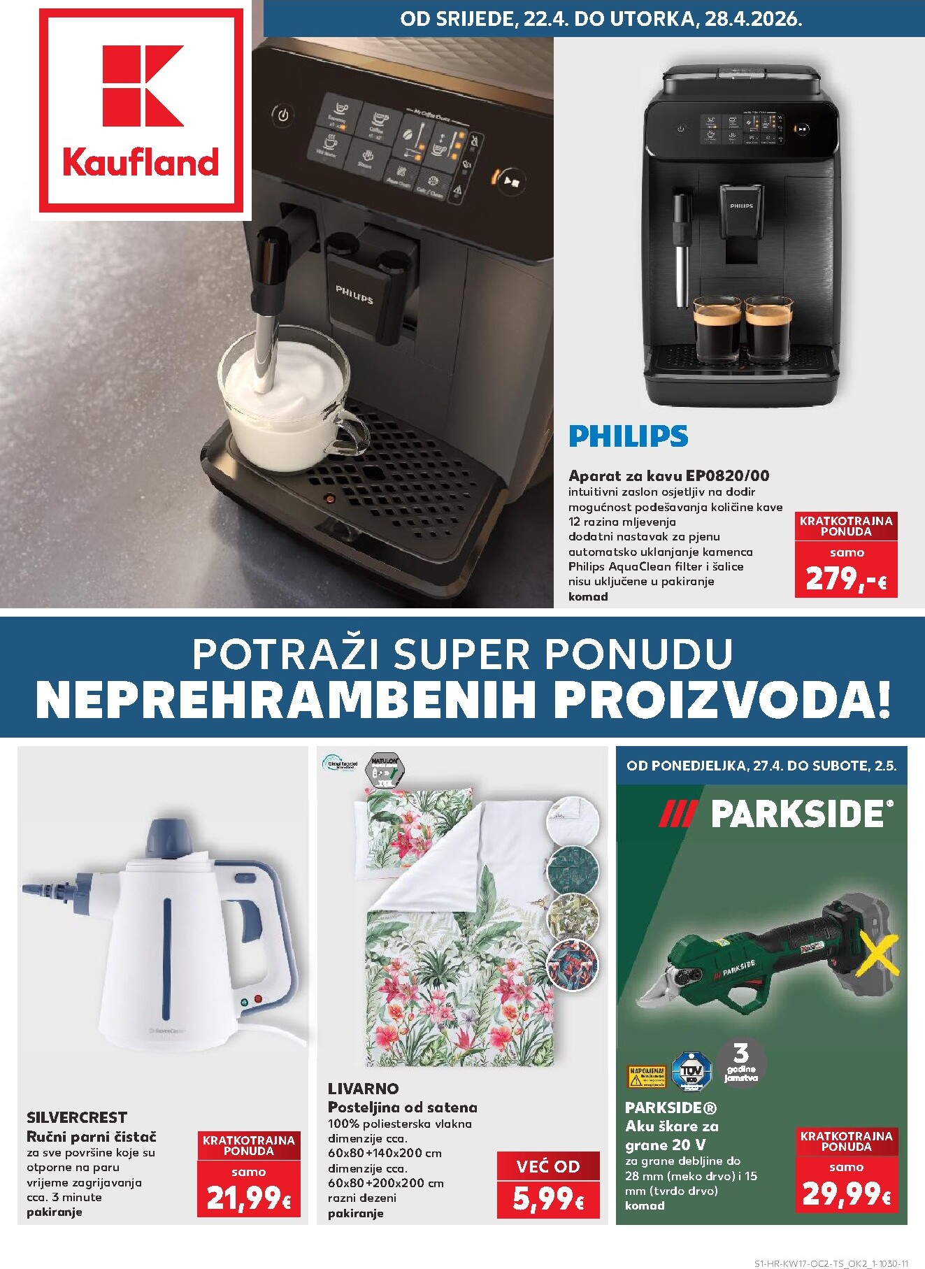 kaufland - Kaufland - Neprehrambenih proizvoda letak za sljedeći tjedan od srijede 22.04.2026 do utorka 28.04.2026