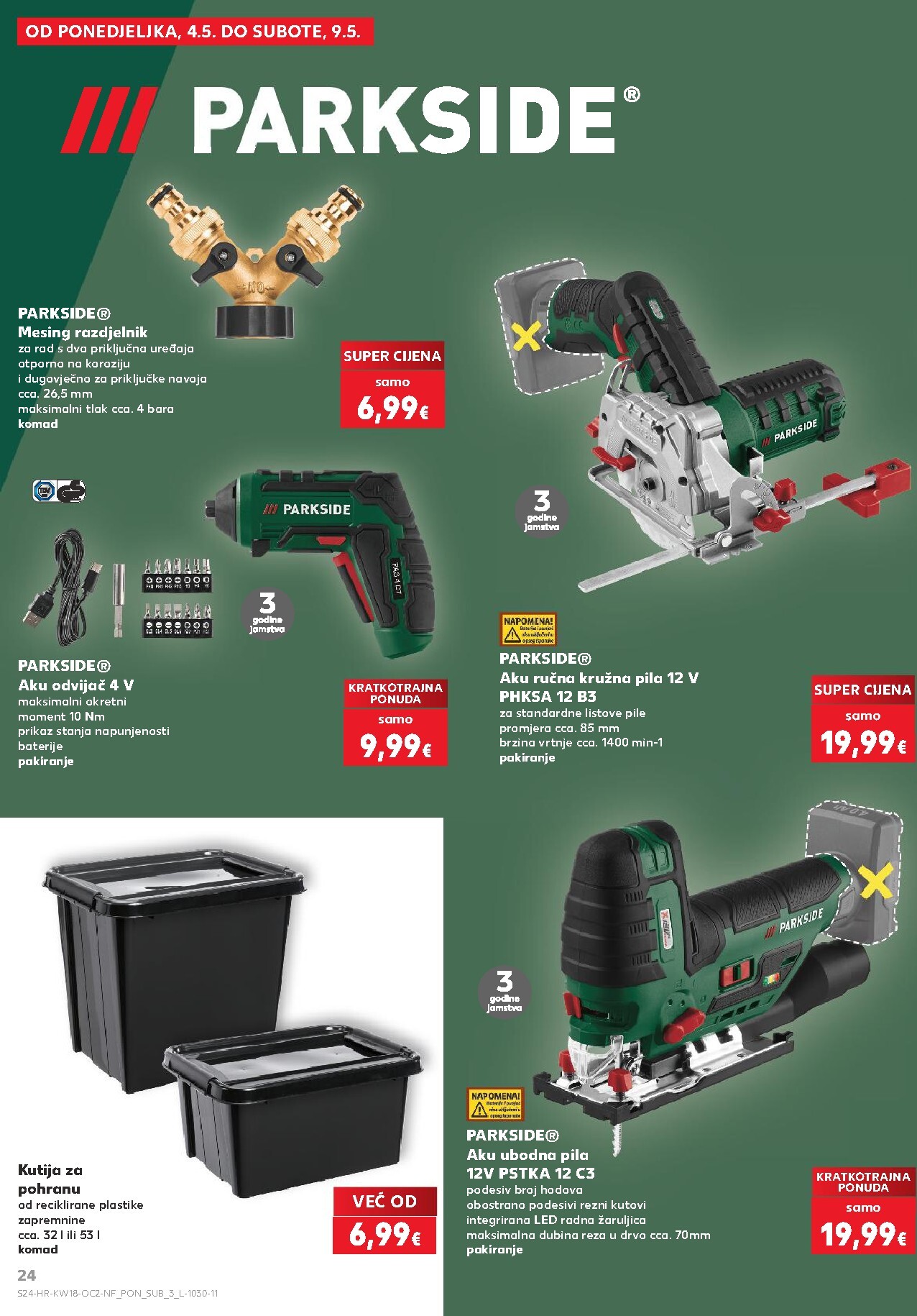 kaufland - Kaufland - Neprehrambenih proizvoda letak za sljedeći tjedan od srijede 29.04.2026 do utorka 05.05.2026 - page: 24