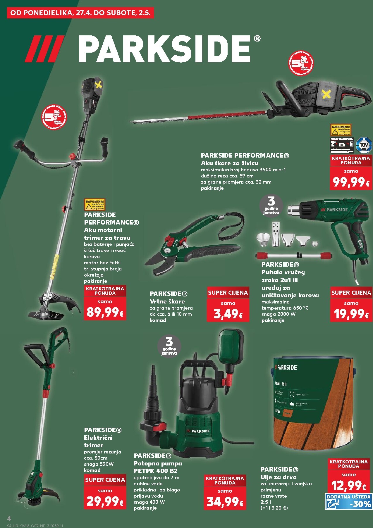 kaufland - Kaufland - Neprehrambenih proizvoda letak za sljedeći tjedan od srijede 29.04.2026 do utorka 05.05.2026 - page: 4