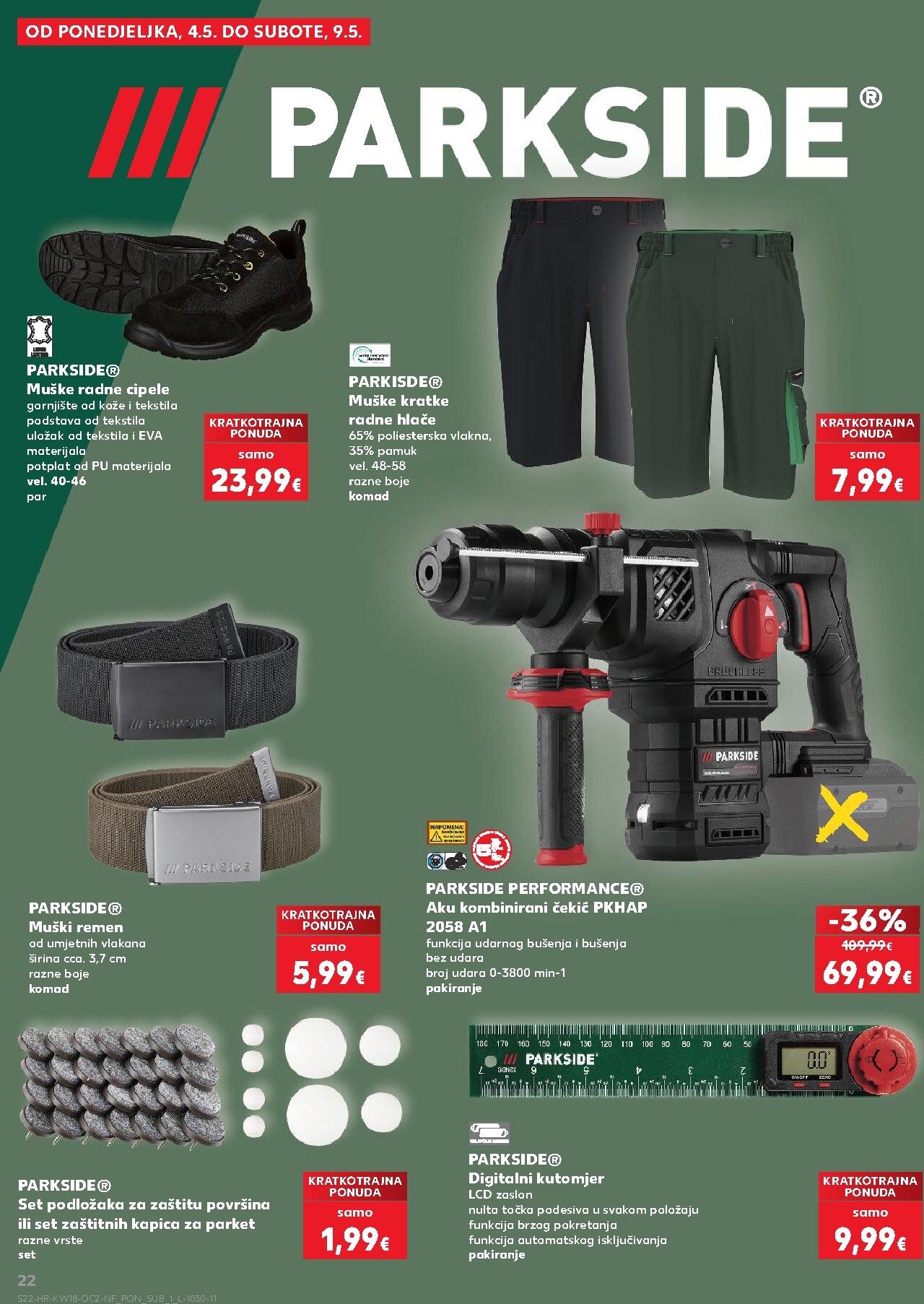 kaufland - Kaufland - Neprehrambenih proizvoda letak za sljedeći tjedan od srijede 29.04.2026 do utorka 05.05.2026 - page: 22