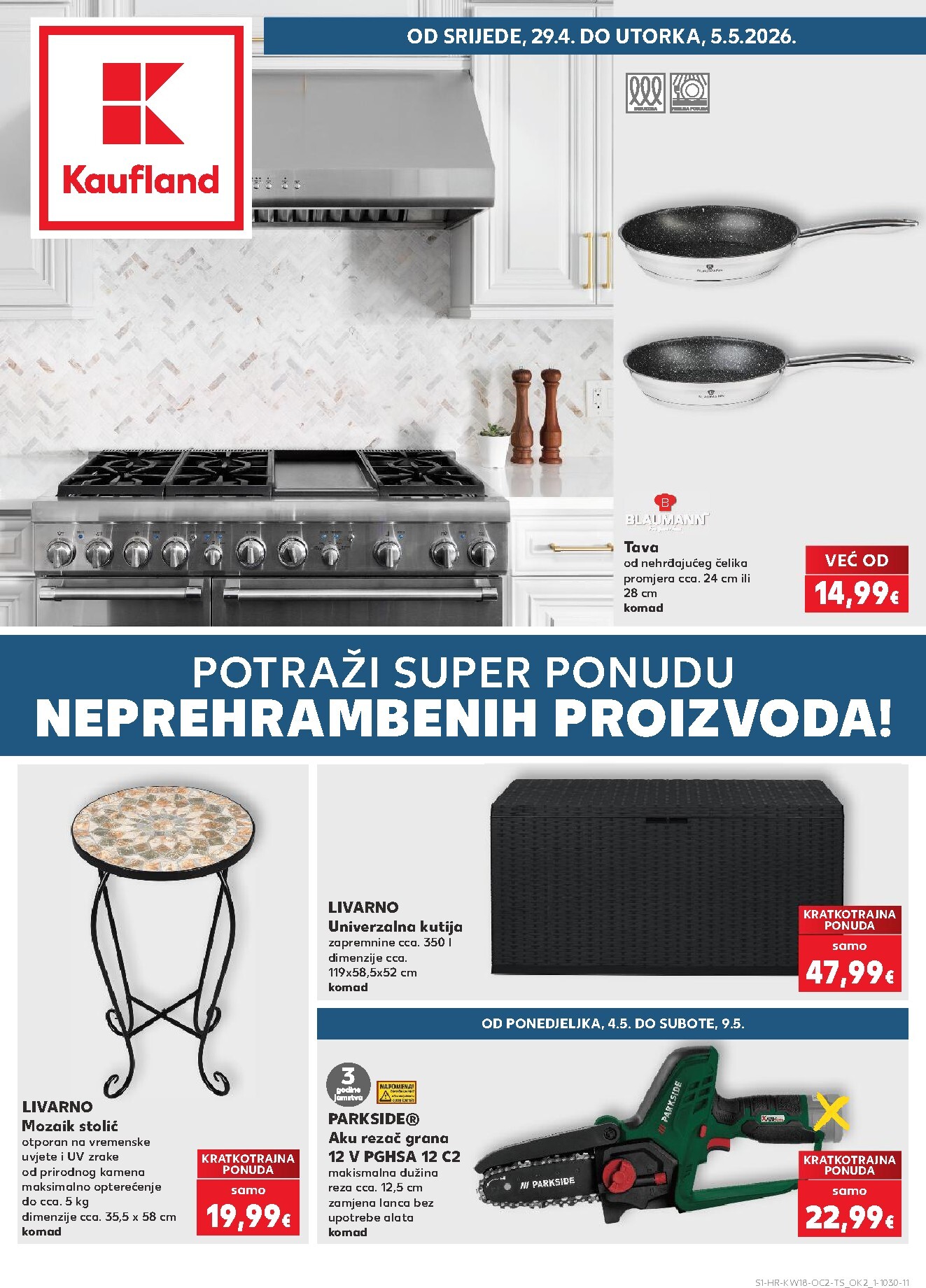 kaufland - Kaufland - Neprehrambenih proizvoda letak za sljedeći tjedan od srijede 29.04.2026 do utorka 05.05.2026