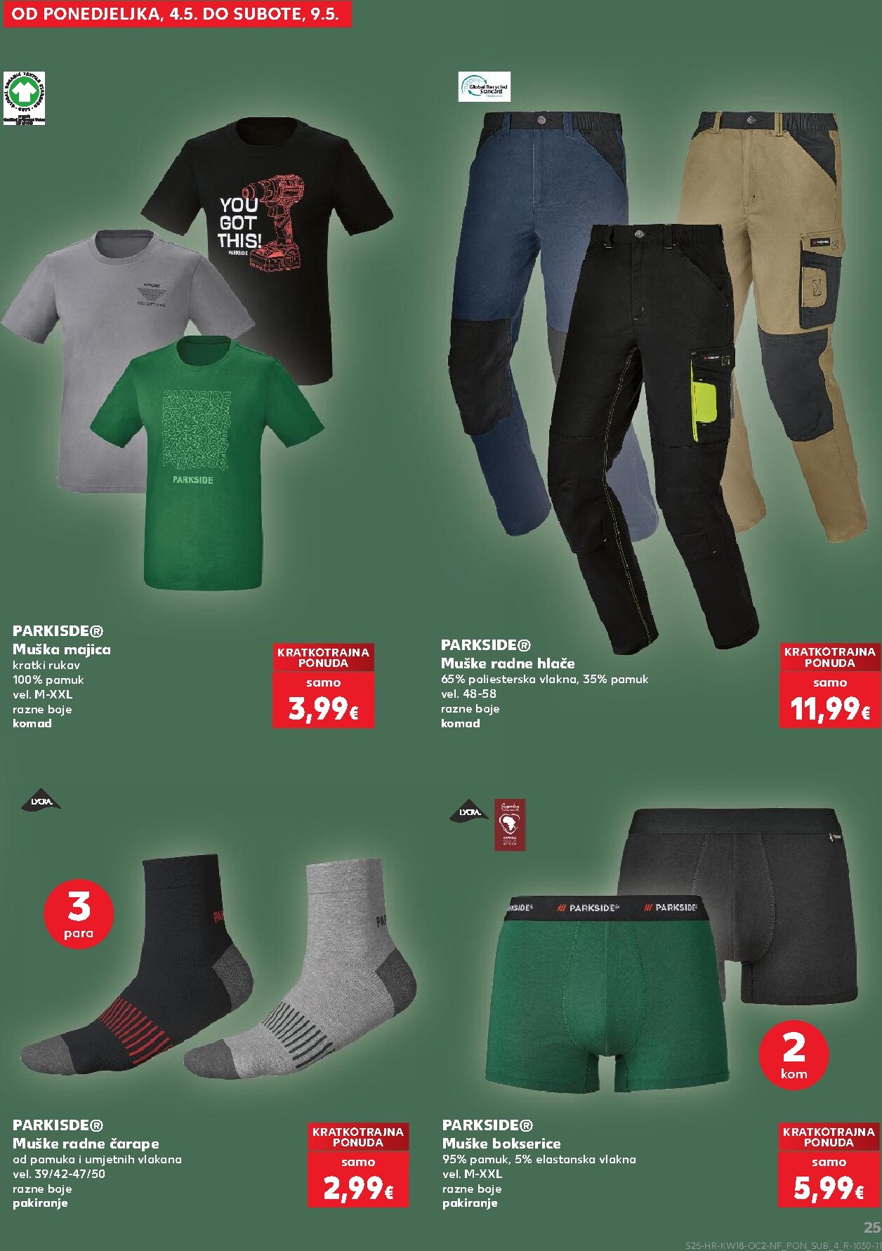 kaufland - Kaufland - Neprehrambenih proizvoda letak za sljedeći tjedan od srijede 29.04.2026 do utorka 05.05.2026 - page: 25