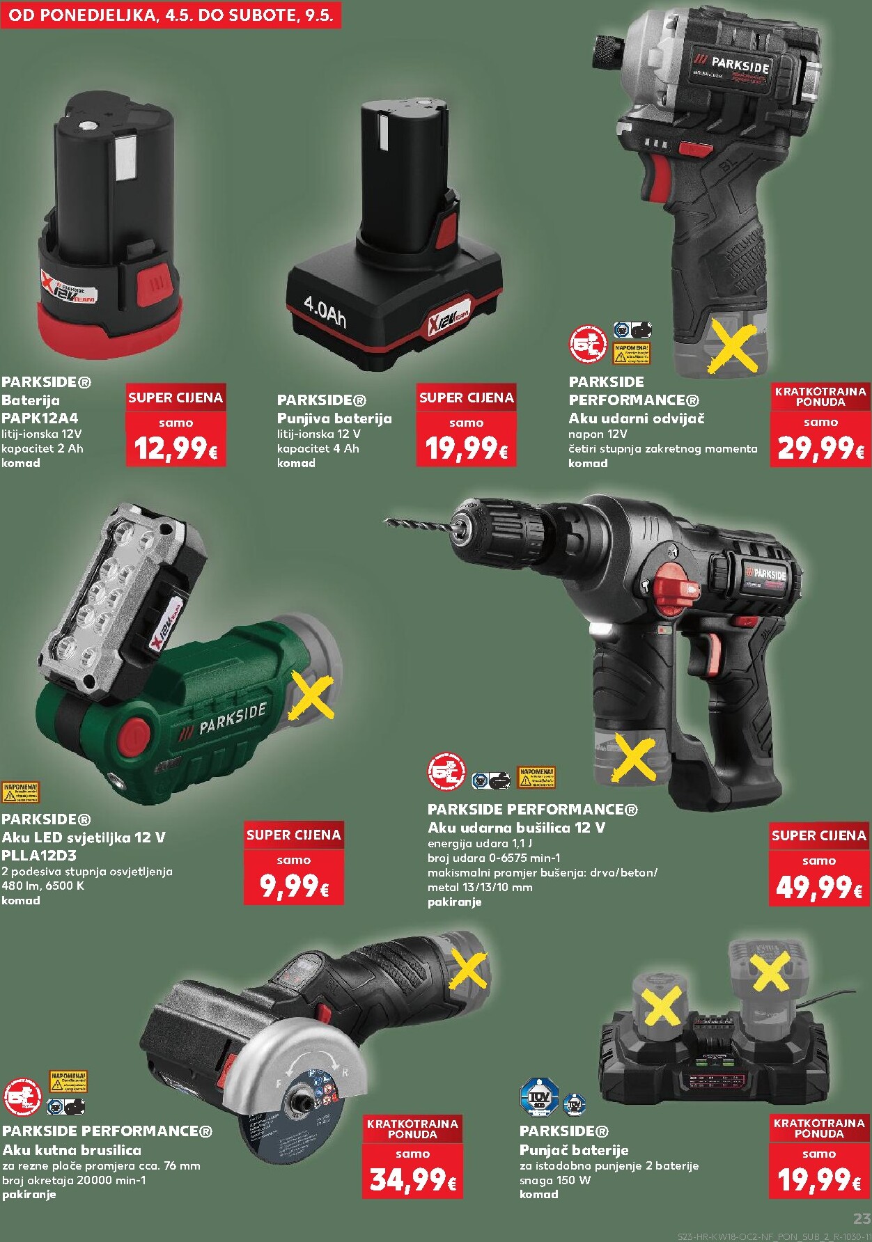 kaufland - Kaufland - Neprehrambenih proizvoda letak za sljedeći tjedan od srijede 29.04.2026 do utorka 05.05.2026 - page: 23