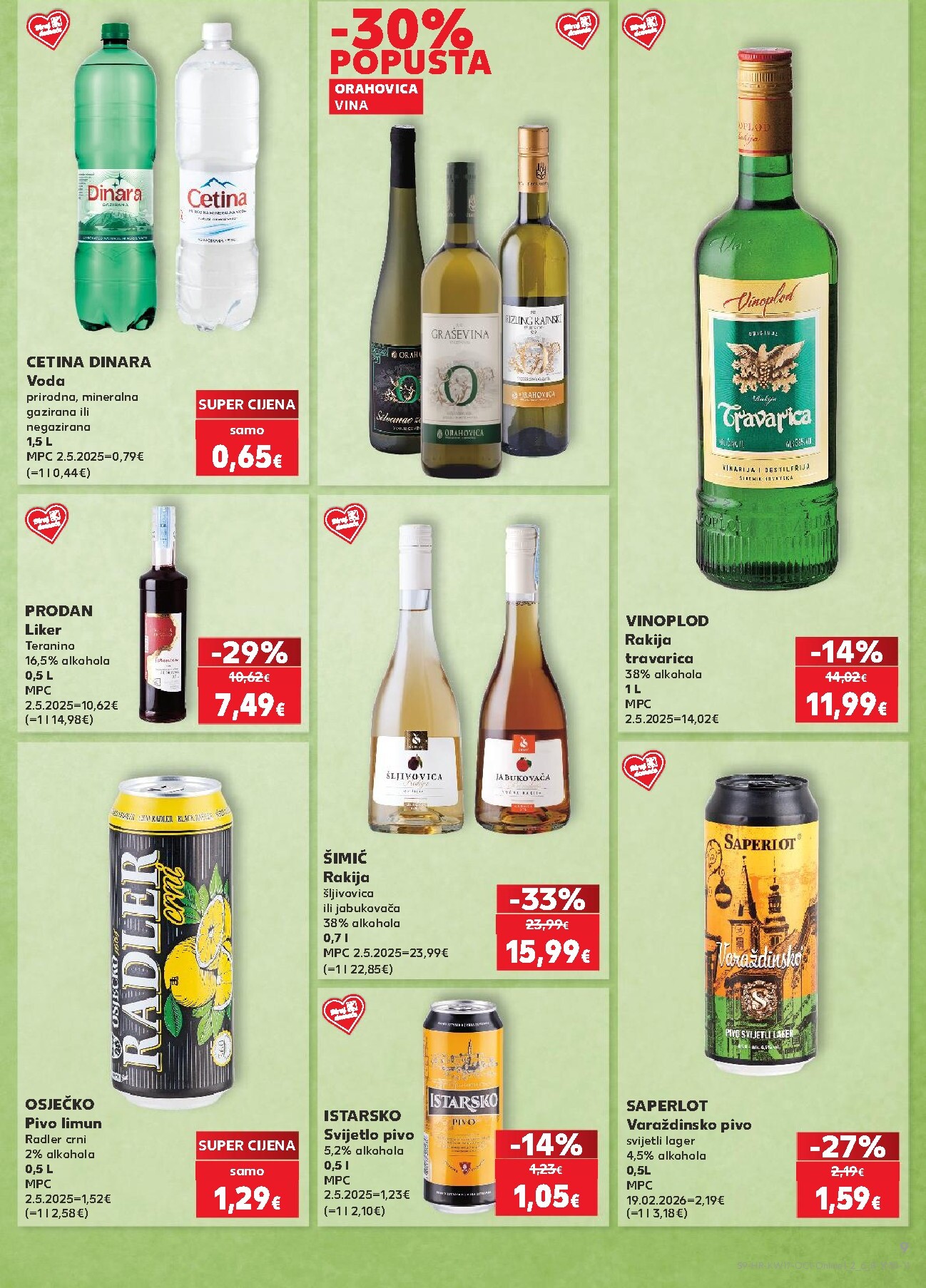 kaufland - Aktualni Kaufland - Želiš još bogatiju ponudu katalog vrijedi od srijede 22.04.2026 do utorka 28.04.2026 - page: 9