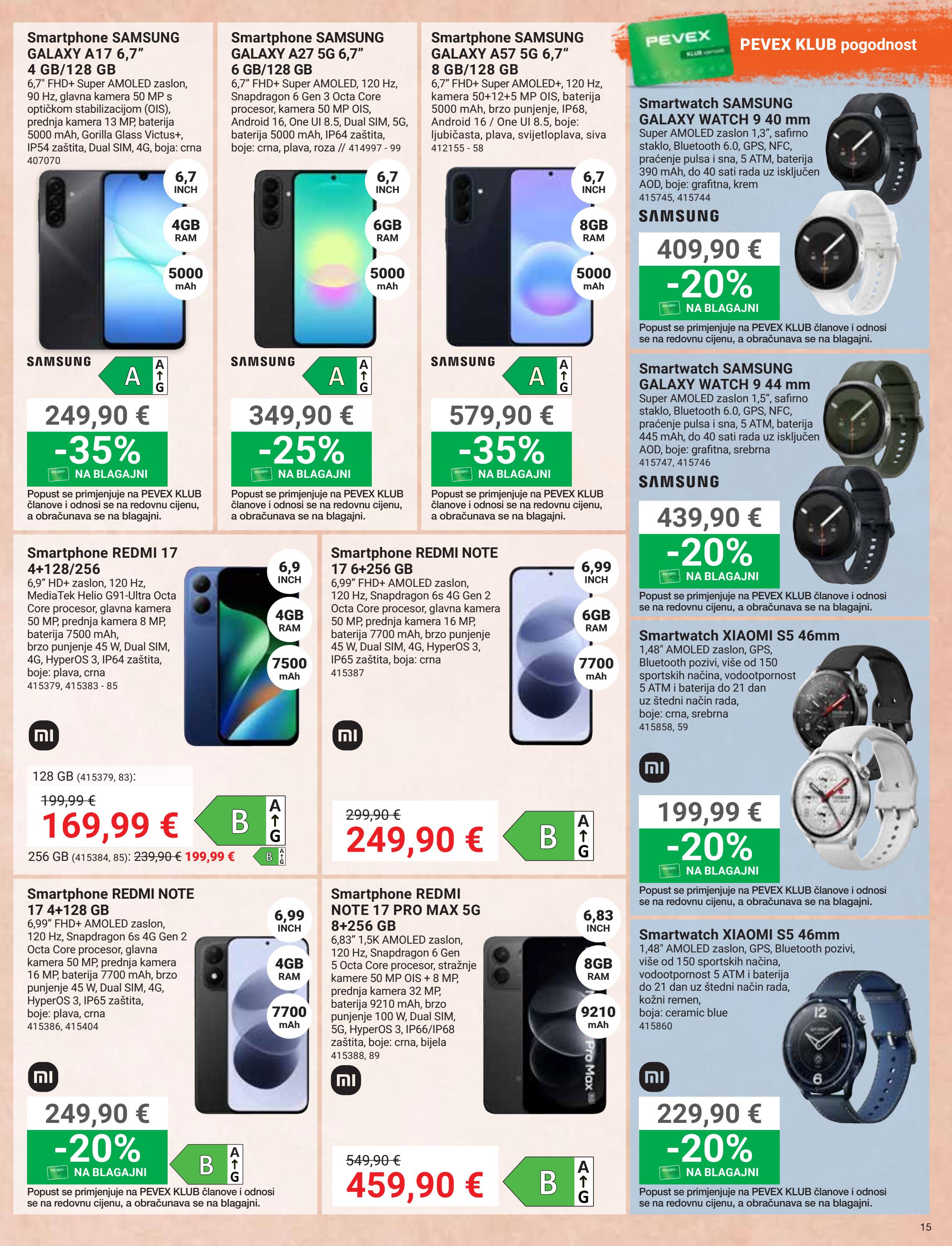 pevex - Aktualni katalog Pevex od četvrtka, 22.10.2026 do utorka, 17.11.2026 - page: 15