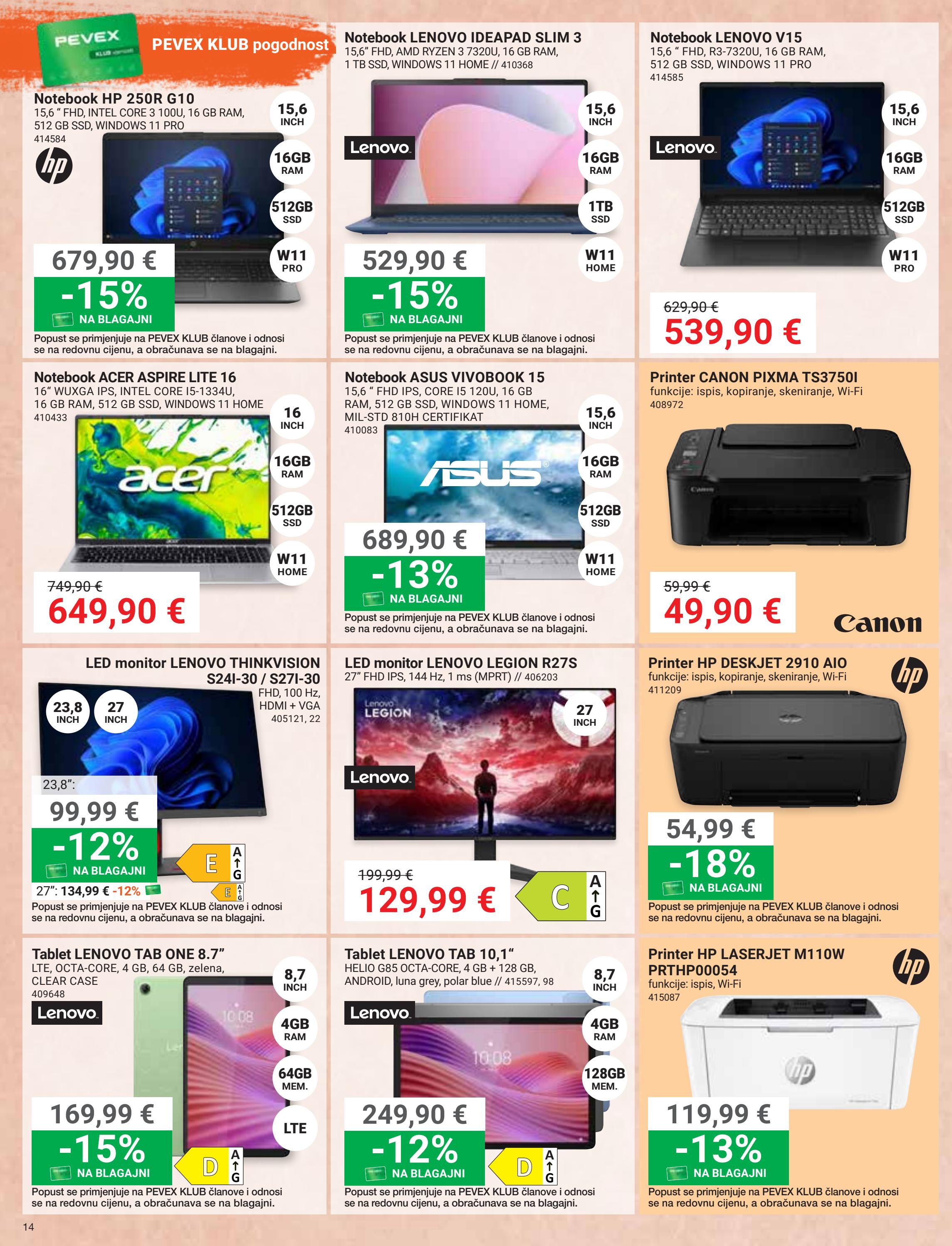 pevex - Aktualni katalog Pevex od četvrtka, 22.10.2026 do utorka, 17.11.2026 - page: 14