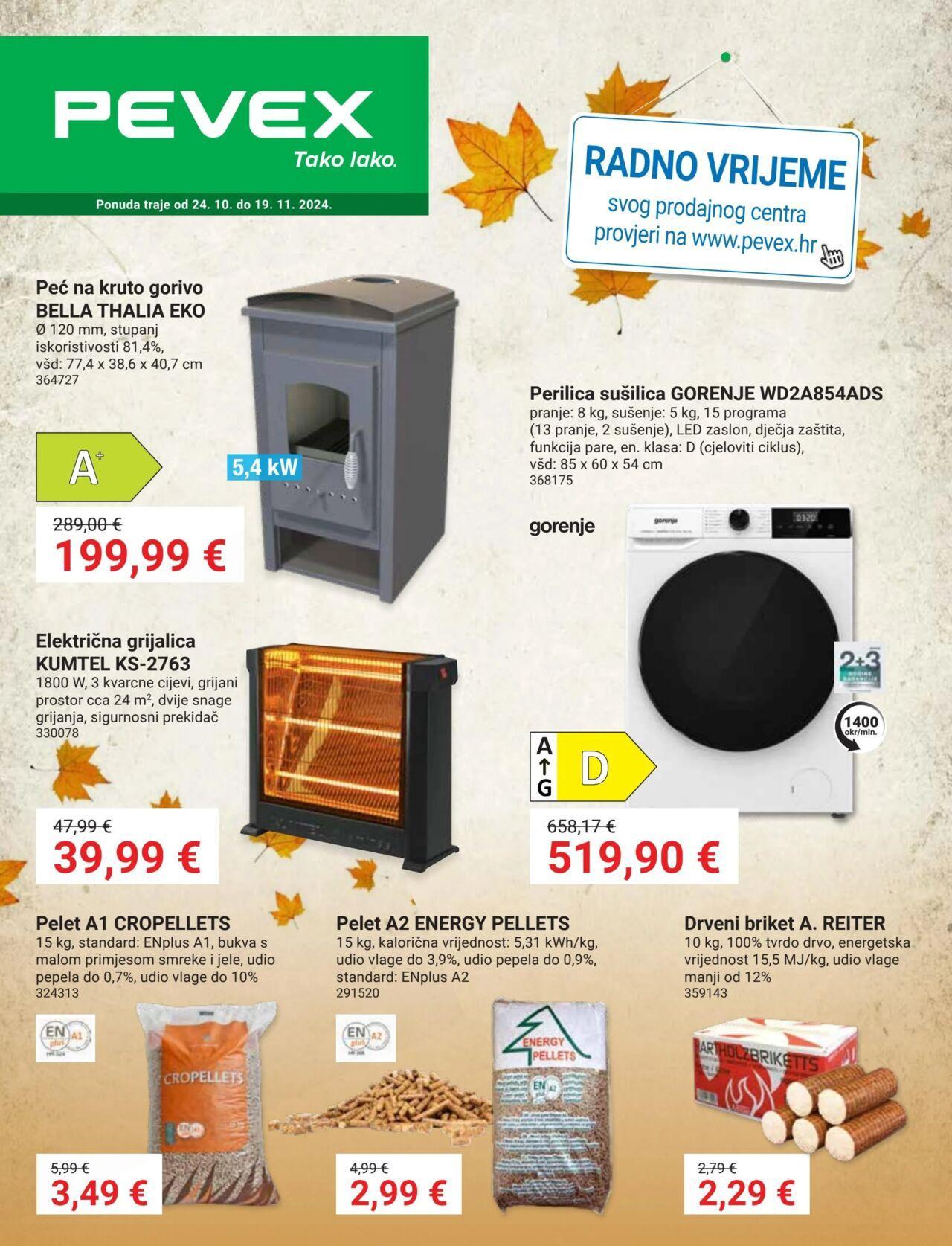 pevex - Katalog Pevex novi 24.10.2024 - 19.11.2024