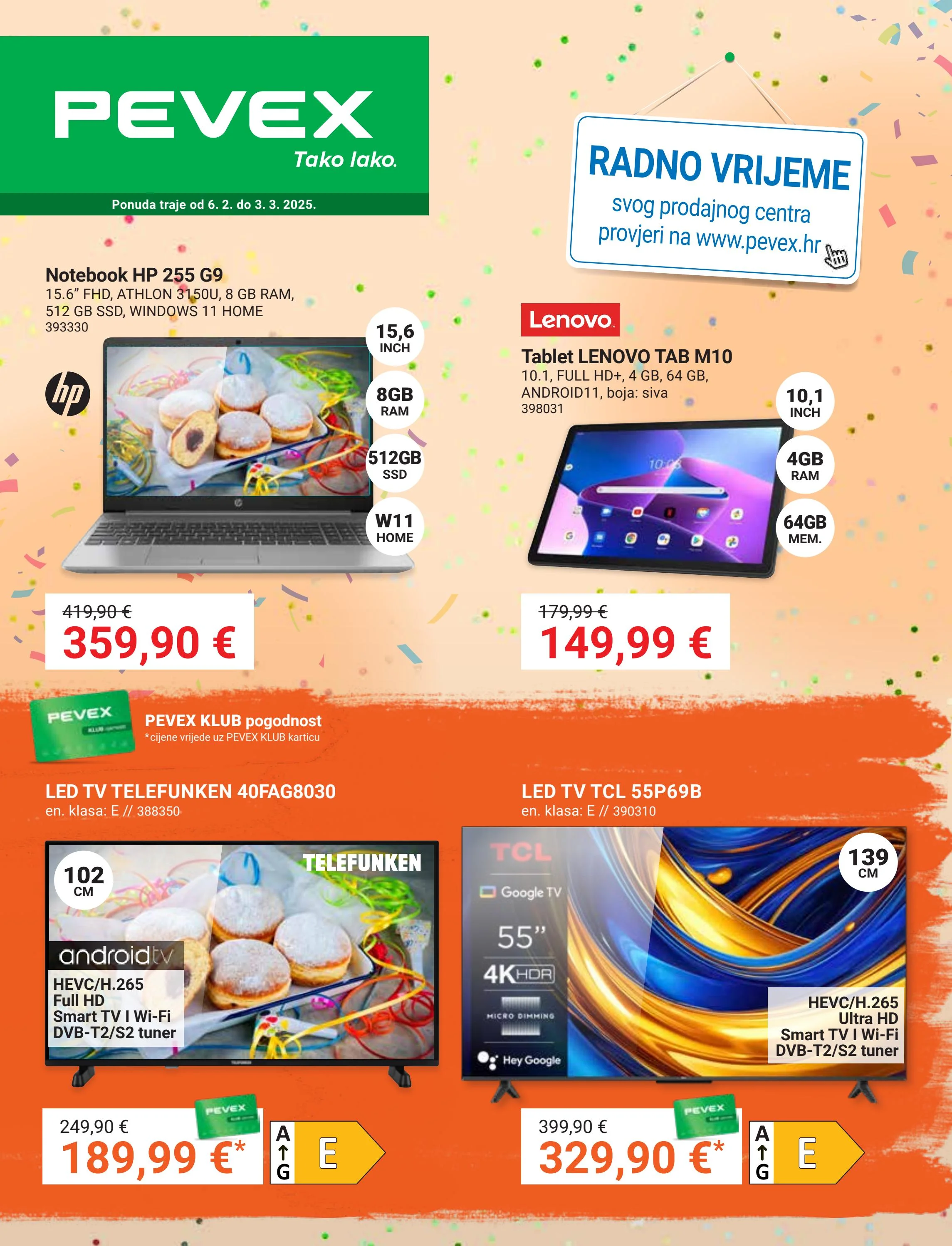 pevex - Pevex katalog vrijedi od 06.02. do 03.03. - page: 1