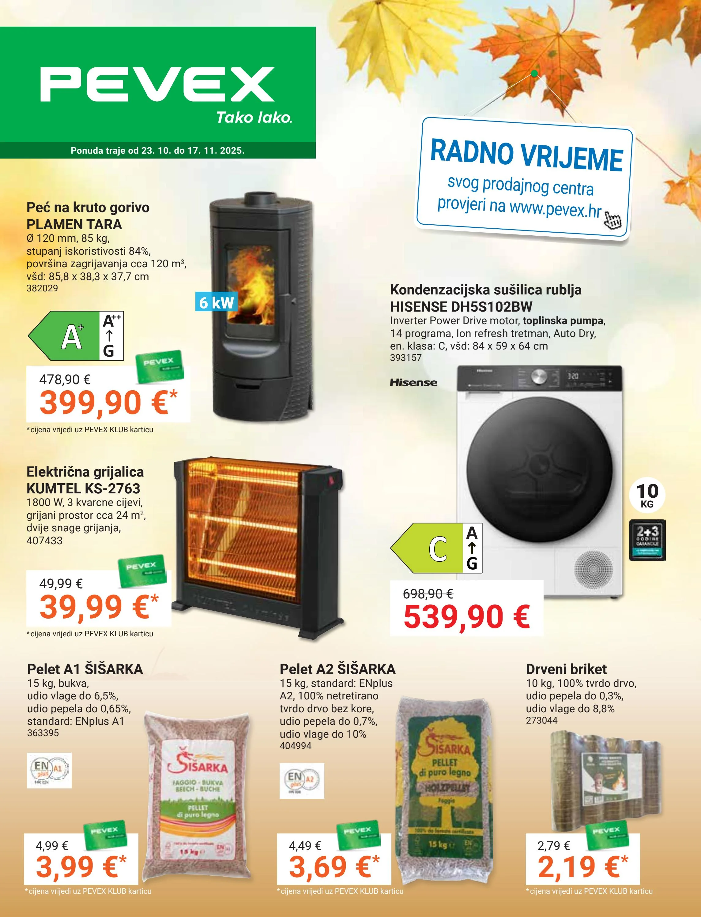 pevex - Prelistajte katalog Pevex, vrijedi od 23.10. do 17.11.