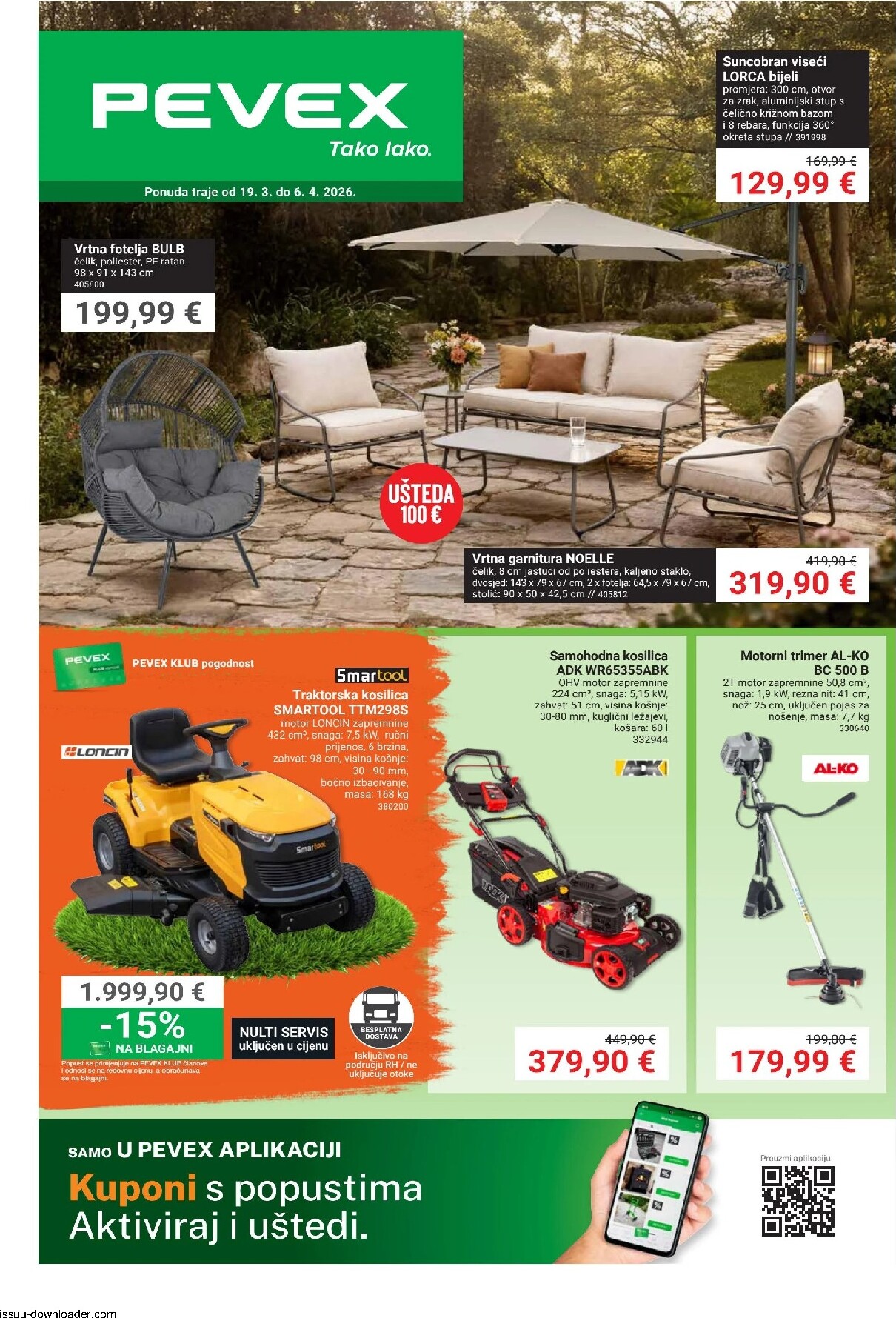 pevex - Prelistajte katalog Pevex, vrijedi od 19.03.2026 do 06.04.2026