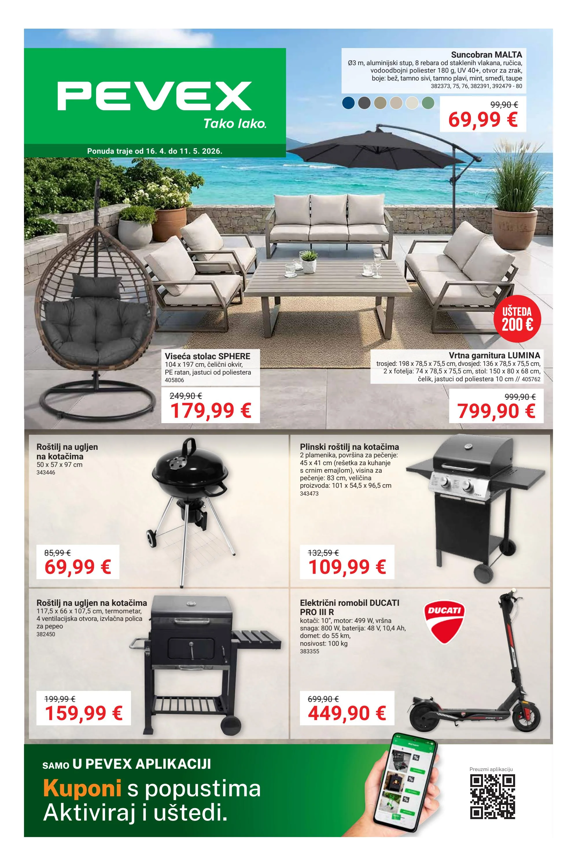 pevex - Aktualni Pevex katalog vrijedi od četvrtka 16.04.2026 do ponedjeljka 11.05.2026 - page: 1