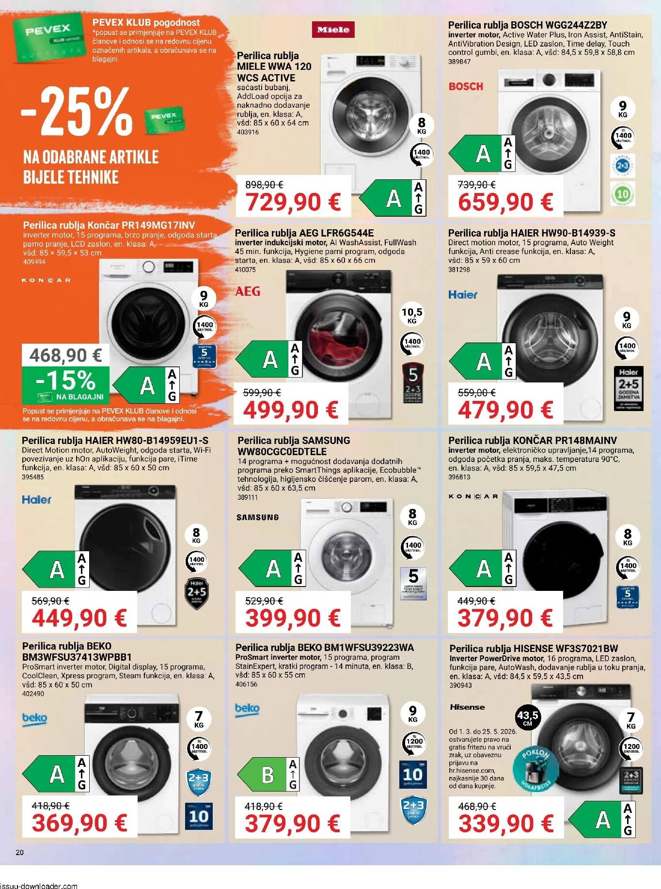 pevex - Aktualni Pevex katalog vrijedi od četvrtka 30.04.2026 do ponedjeljka 25.05.2026 - page: 20