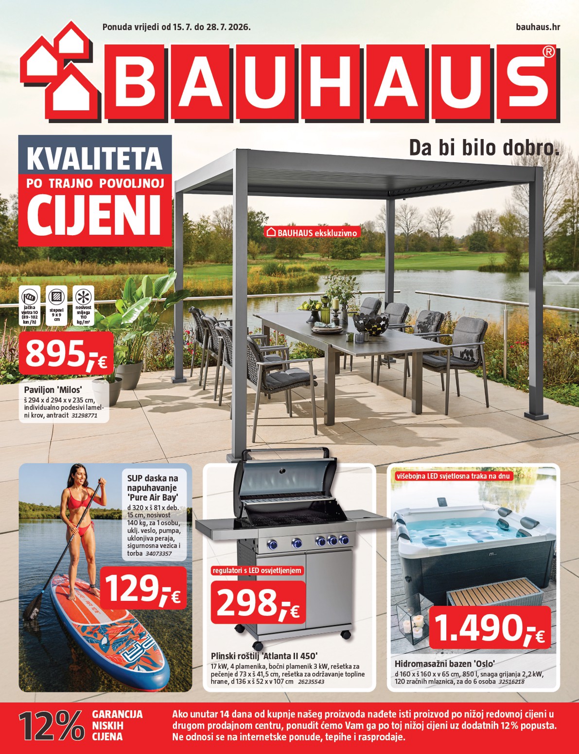 bauhaus - Aktualni katalog BAUHAUS od srijede, 15.07.2026 do utorka, 28.07.2026 - page: 1