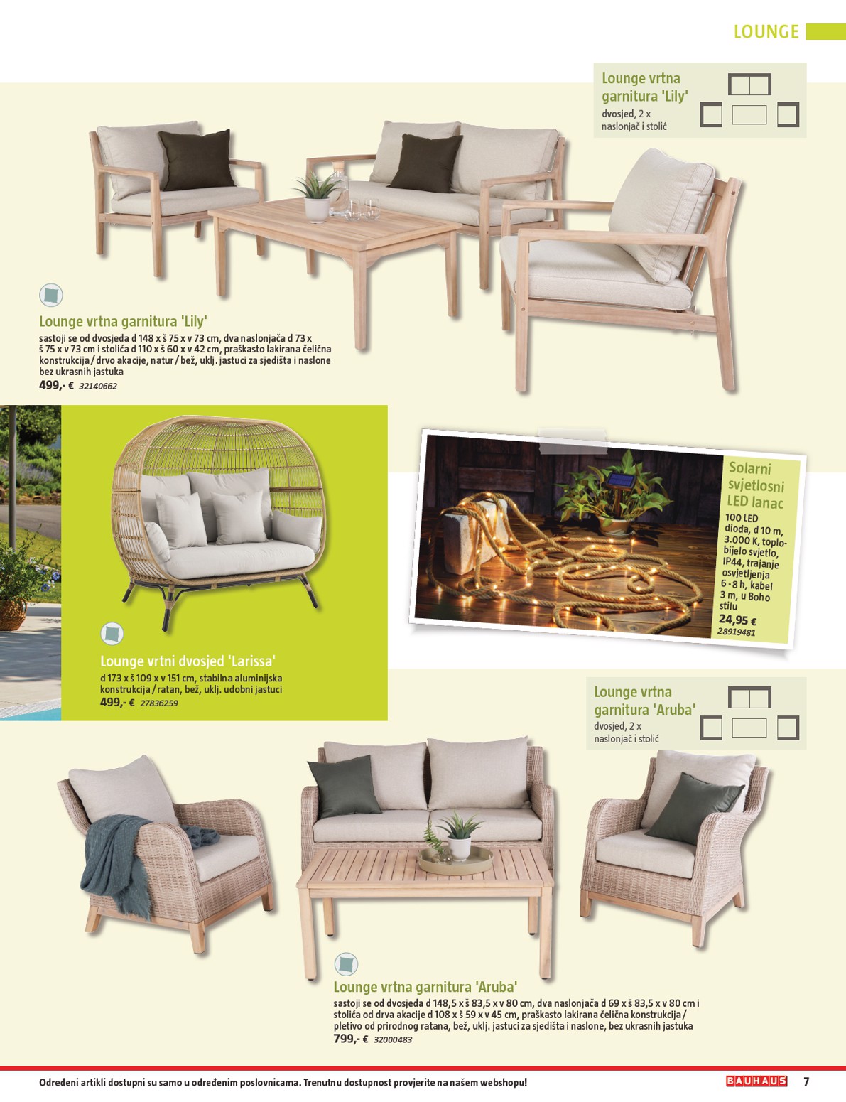 bauhaus - Prelistajte katalog BAUHAUS - Vrtni namještaj 2026, vrijedi od 26.03.2026 do 30.06.2026 - page: 7