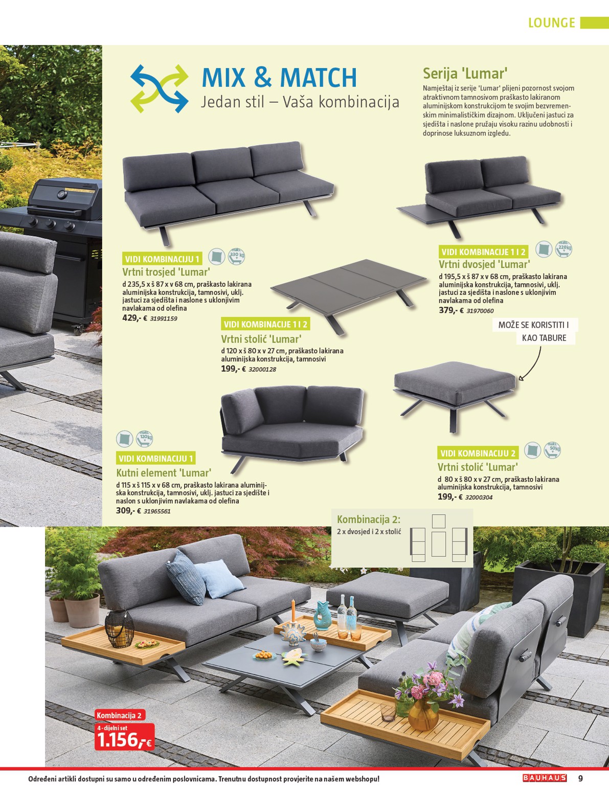 bauhaus - Prelistajte katalog BAUHAUS - Vrtni namještaj 2026, vrijedi od 26.03.2026 do 30.06.2026 - page: 9