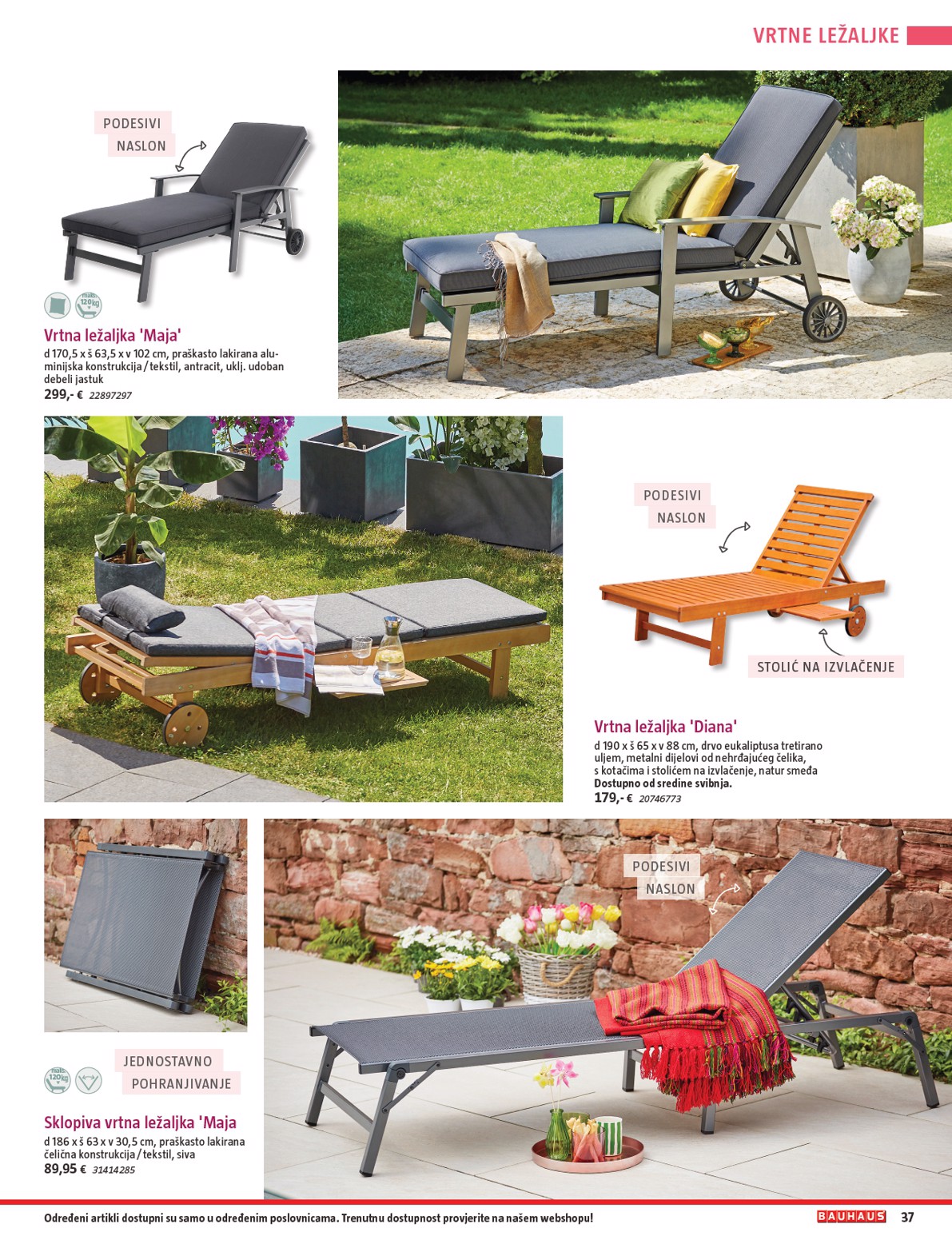 bauhaus - Prelistajte katalog BAUHAUS - Vrtni namještaj 2026, vrijedi od 26.03.2026 do 30.06.2026 - page: 37