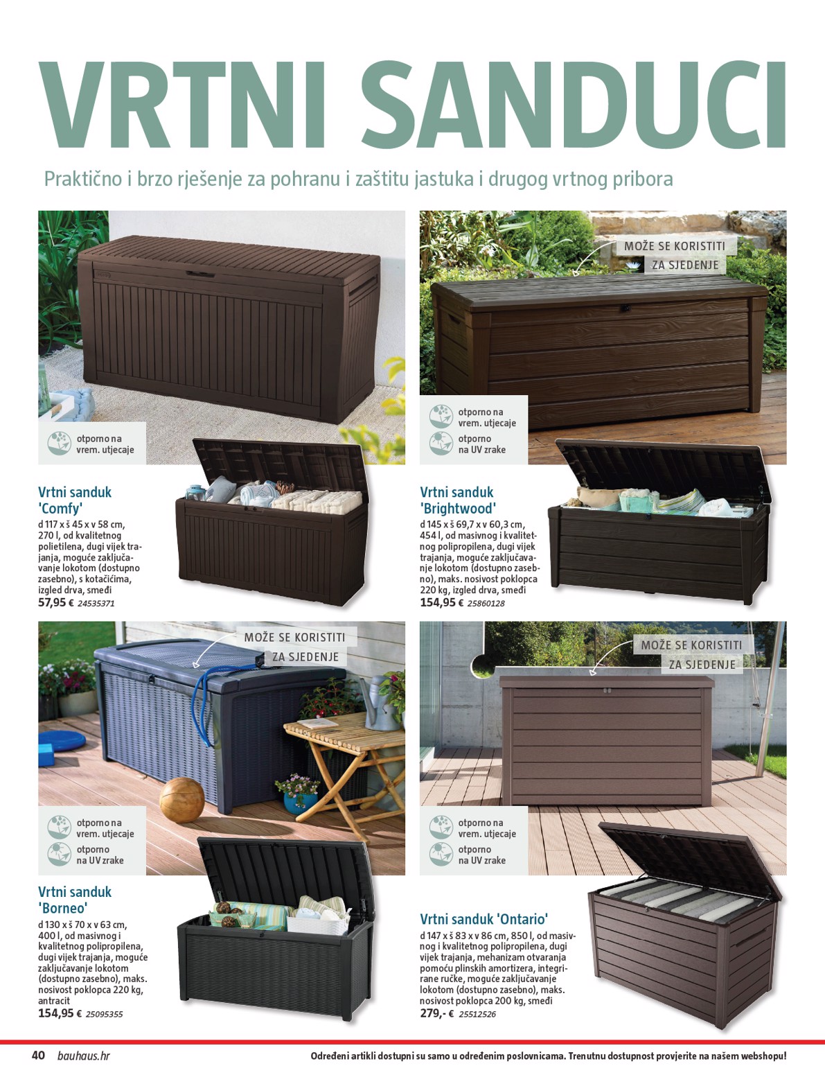 bauhaus - Prelistajte katalog BAUHAUS - Vrtni namještaj 2026, vrijedi od 26.03.2026 do 30.06.2026 - page: 40