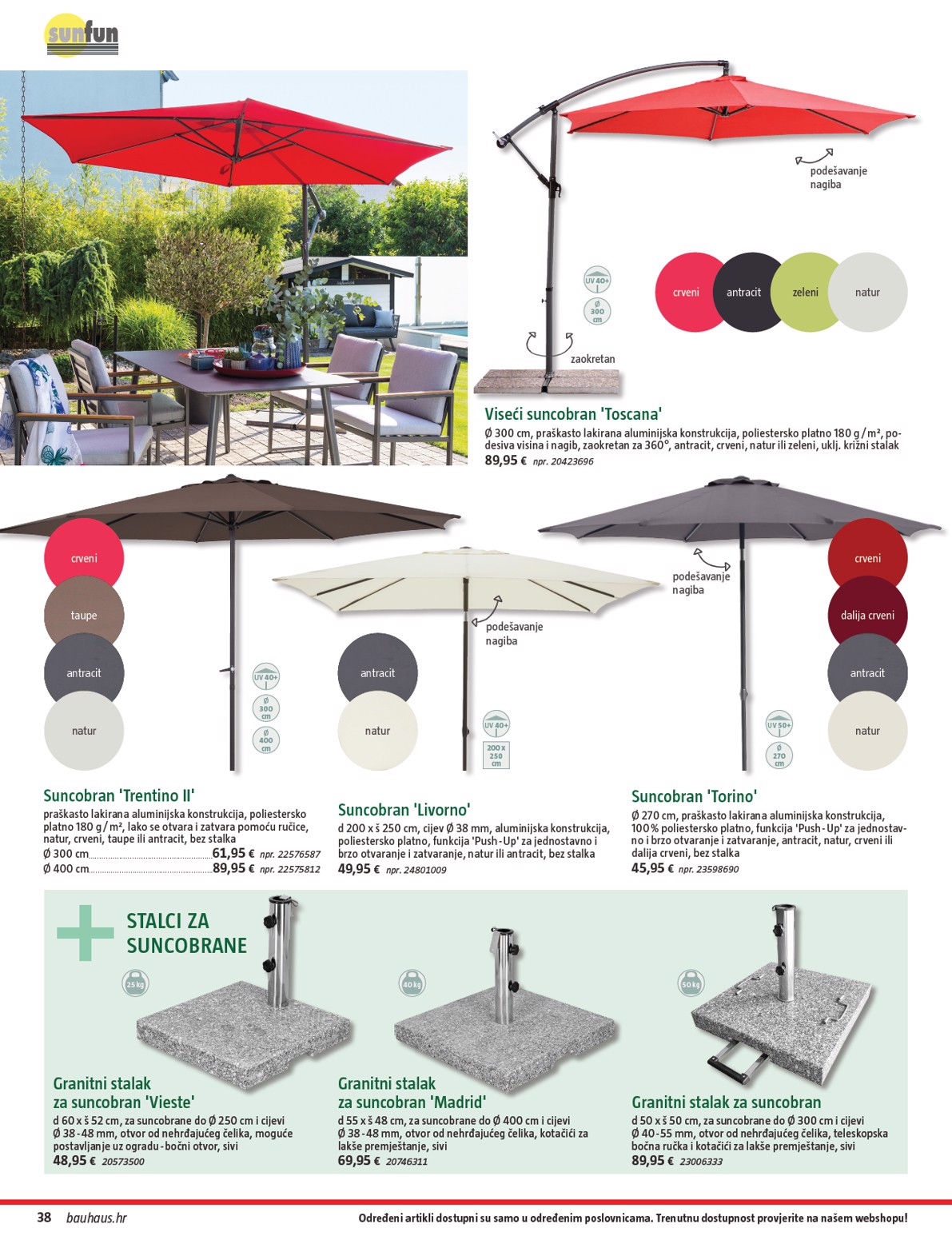 bauhaus - Prelistajte katalog BAUHAUS - Vrtni namještaj 2026, vrijedi od 26.03.2026 do 30.06.2026 - page: 38