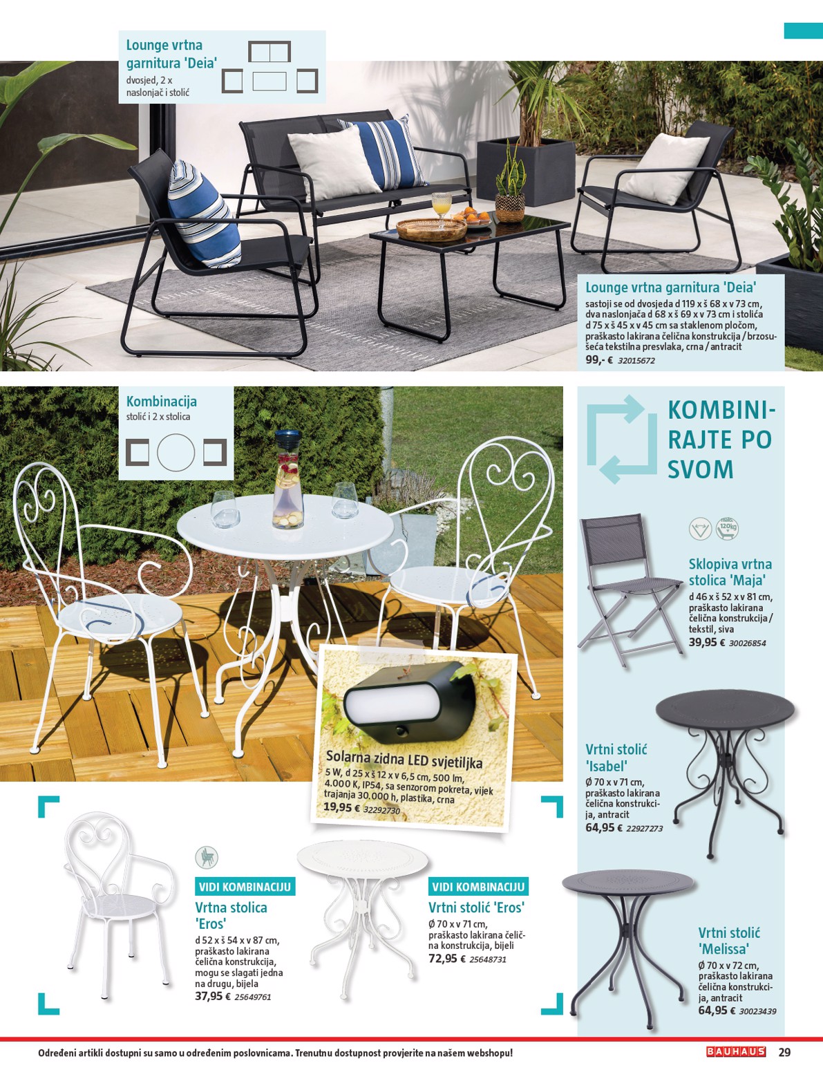 bauhaus - Prelistajte katalog BAUHAUS - Vrtni namještaj 2026, vrijedi od 26.03.2026 do 30.06.2026 - page: 29