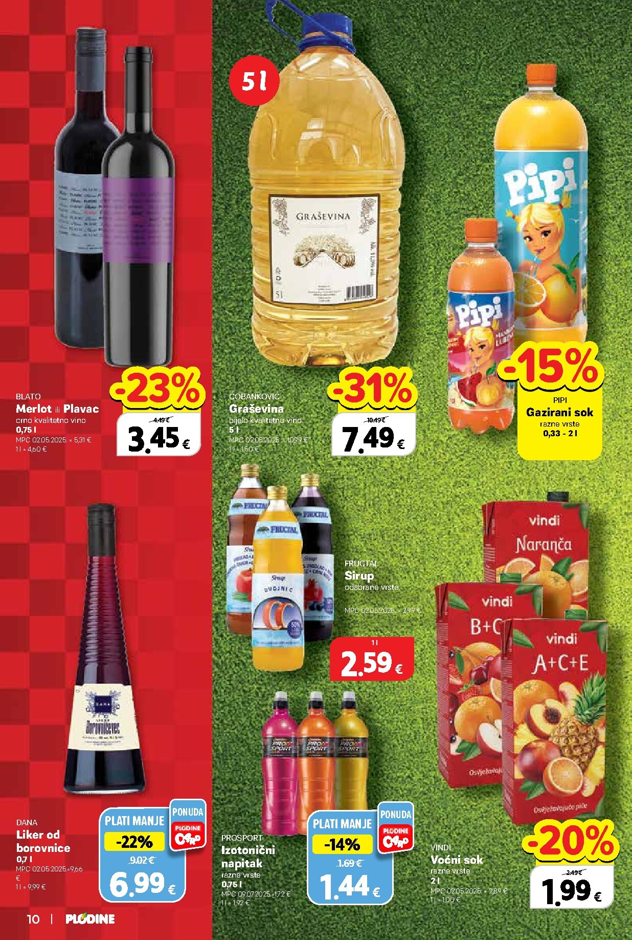 plodine - Aktualni katalog Plodine od srijede, 10.06.2026 do utorka, 16.06.2026 - page: 10