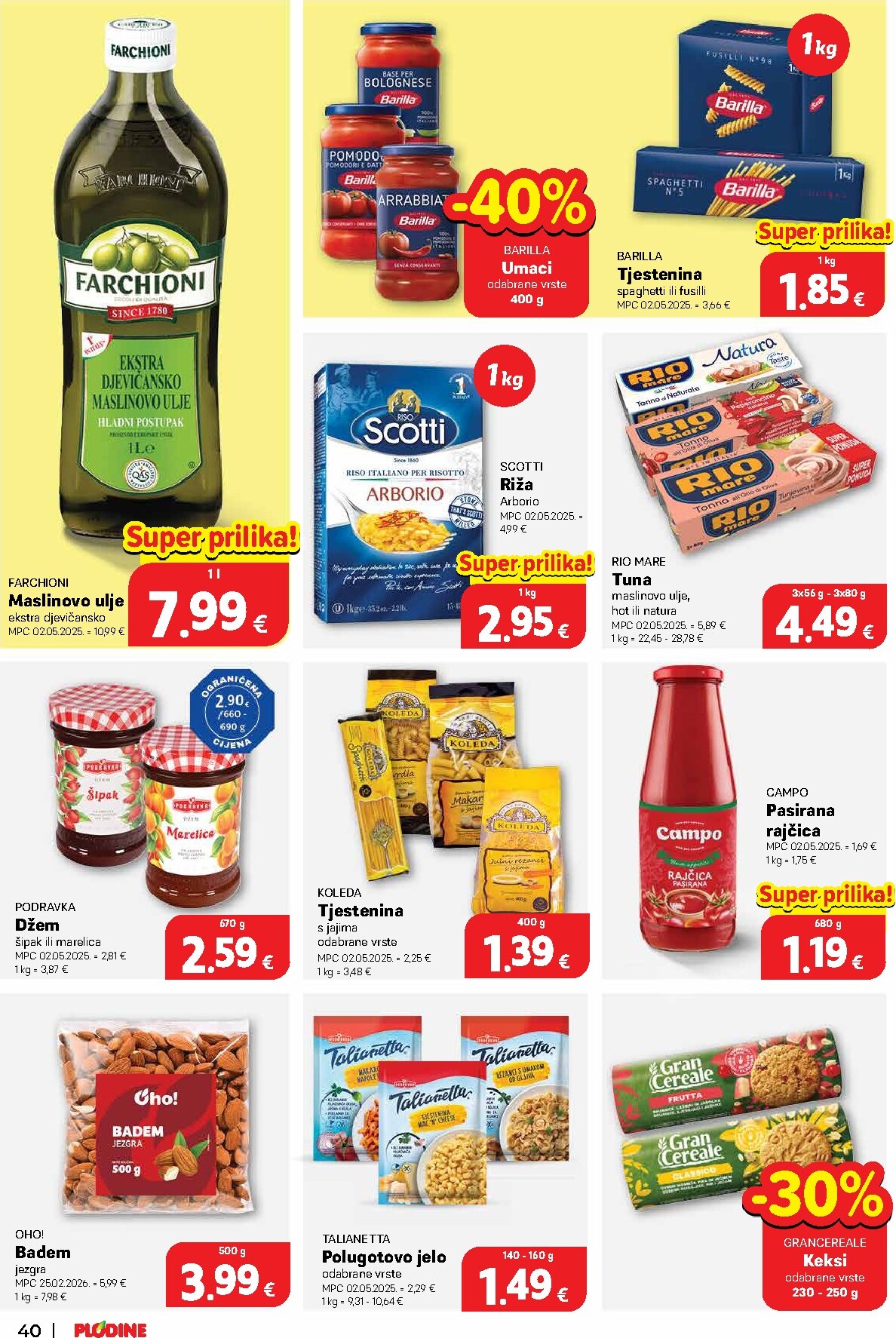 plodine - Novi Plodine - Otvorenje Knin katalog od četvrtka, 18.06.2026 do utorka, 23.06.2026 - page: 40