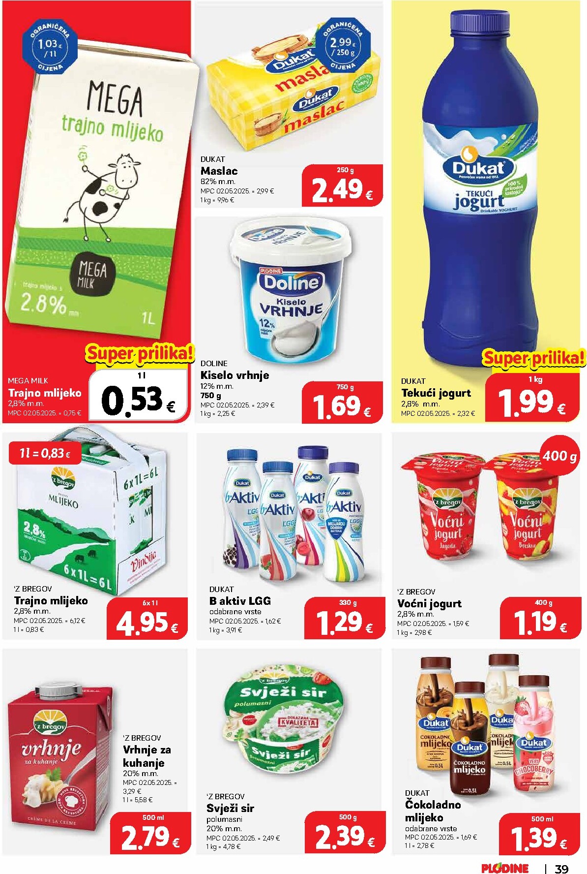 plodine - Novi Plodine - Otvorenje Knin katalog od četvrtka, 18.06.2026 do utorka, 23.06.2026 - page: 39