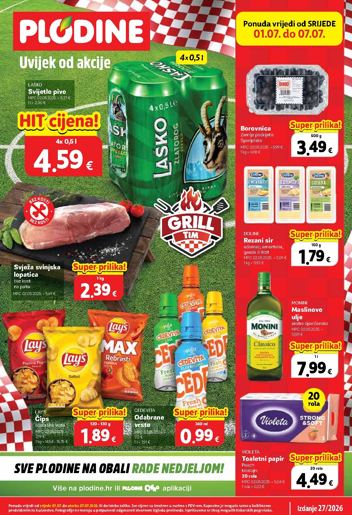 plodine - Novi Plodine katalog od srijede, 01.07.2026 do utorka, 07.07.2026 - page: 1