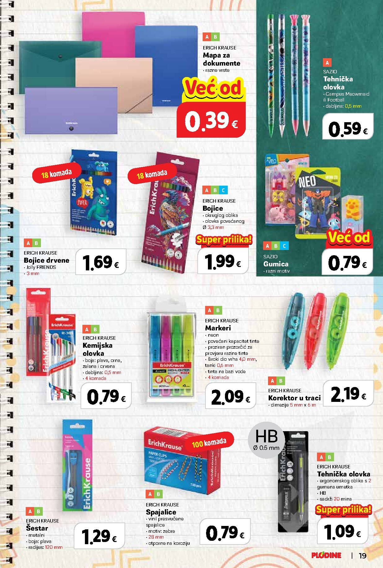 plodine - Aktualni katalog Plodine - Škola od četvrtka, 13.08.2026 do srijede, 23.09.2026 - page: 19