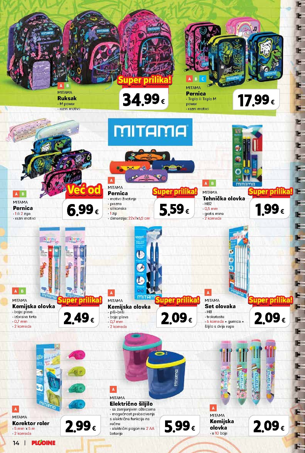 plodine - Aktualni katalog Plodine - Škola od četvrtka, 13.08.2026 do srijede, 23.09.2026 - page: 14