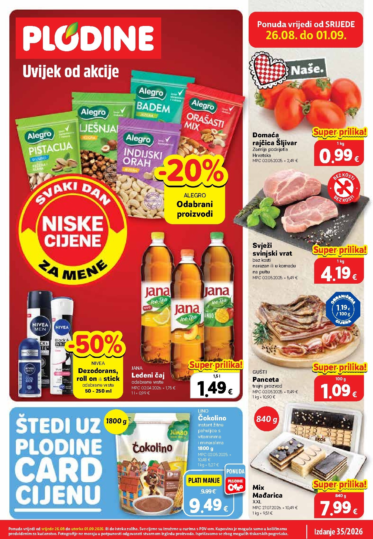 plodine - Novi Plodine katalog od srijede, 26.08.2026 do utorka, 01.09.2026