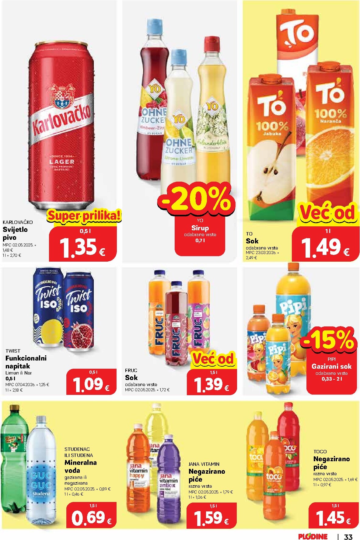 plodine - Novi Plodine katalog od srijede, 02.09.2026 do utorka, 08.09.2026 - page: 33