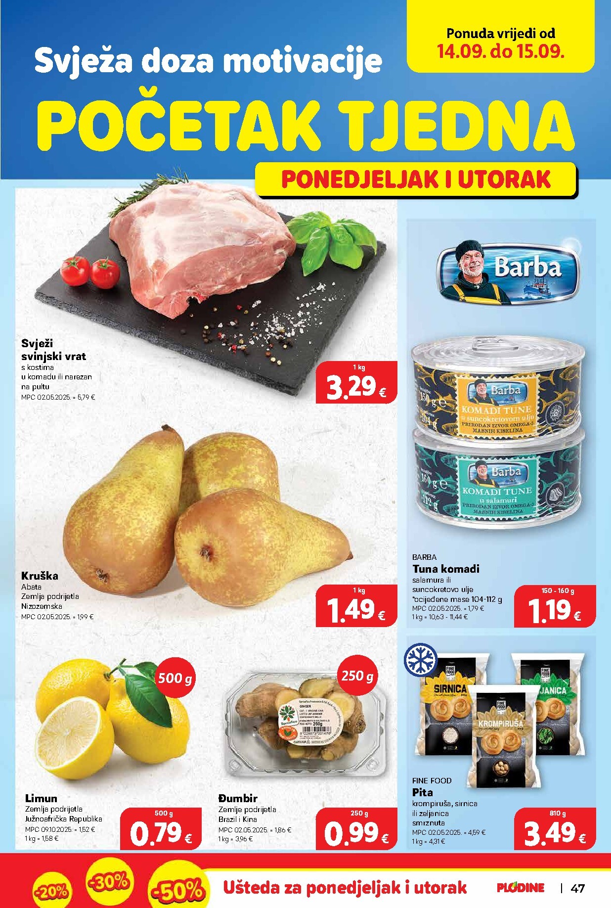 plodine - Novi Plodine - Samobor katalog od četvrtka, 10.09.2026 do utorka, 15.09.2026 - page: 47
