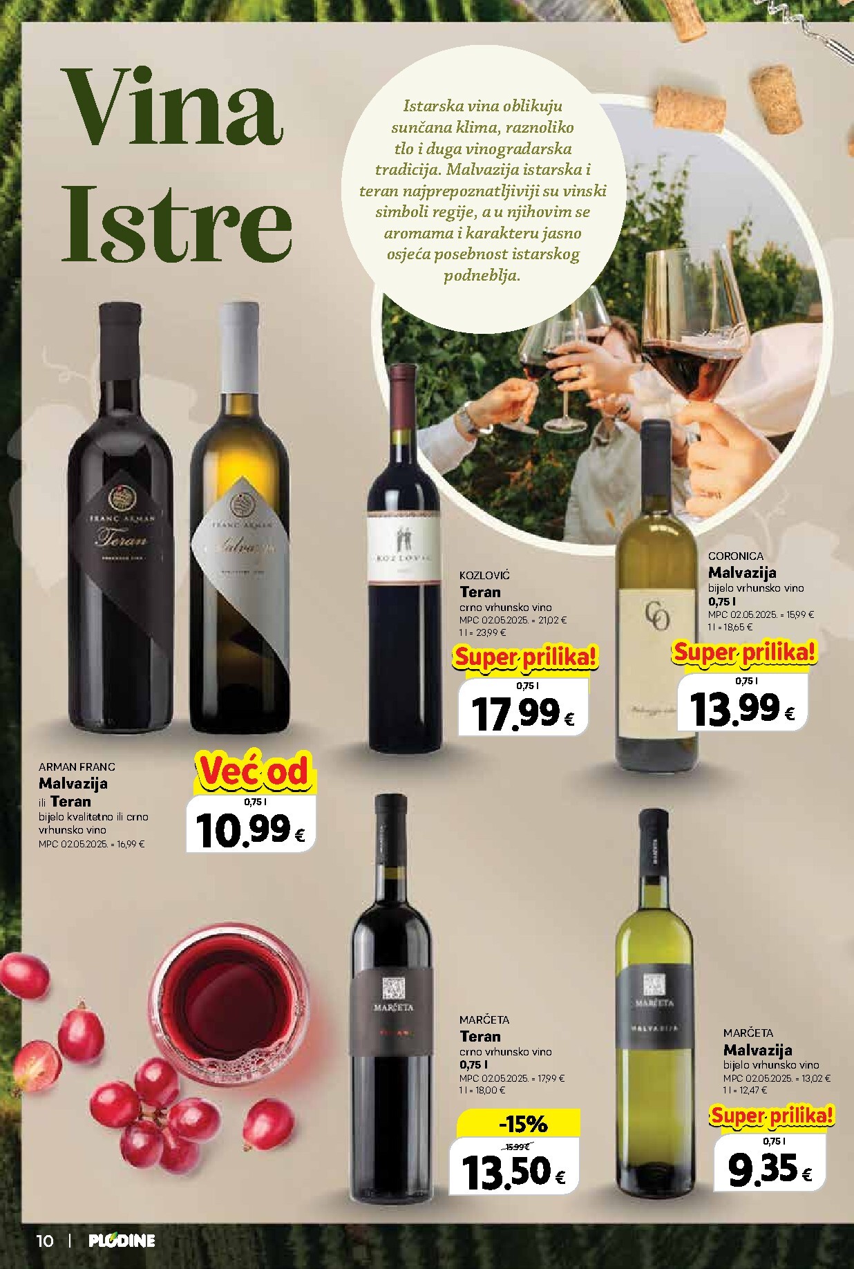 plodine - Novi Plodine - Vinski putopis katalog od četvrtka, 24.09.2026 do srijede, 07.10.2026 - page: 10