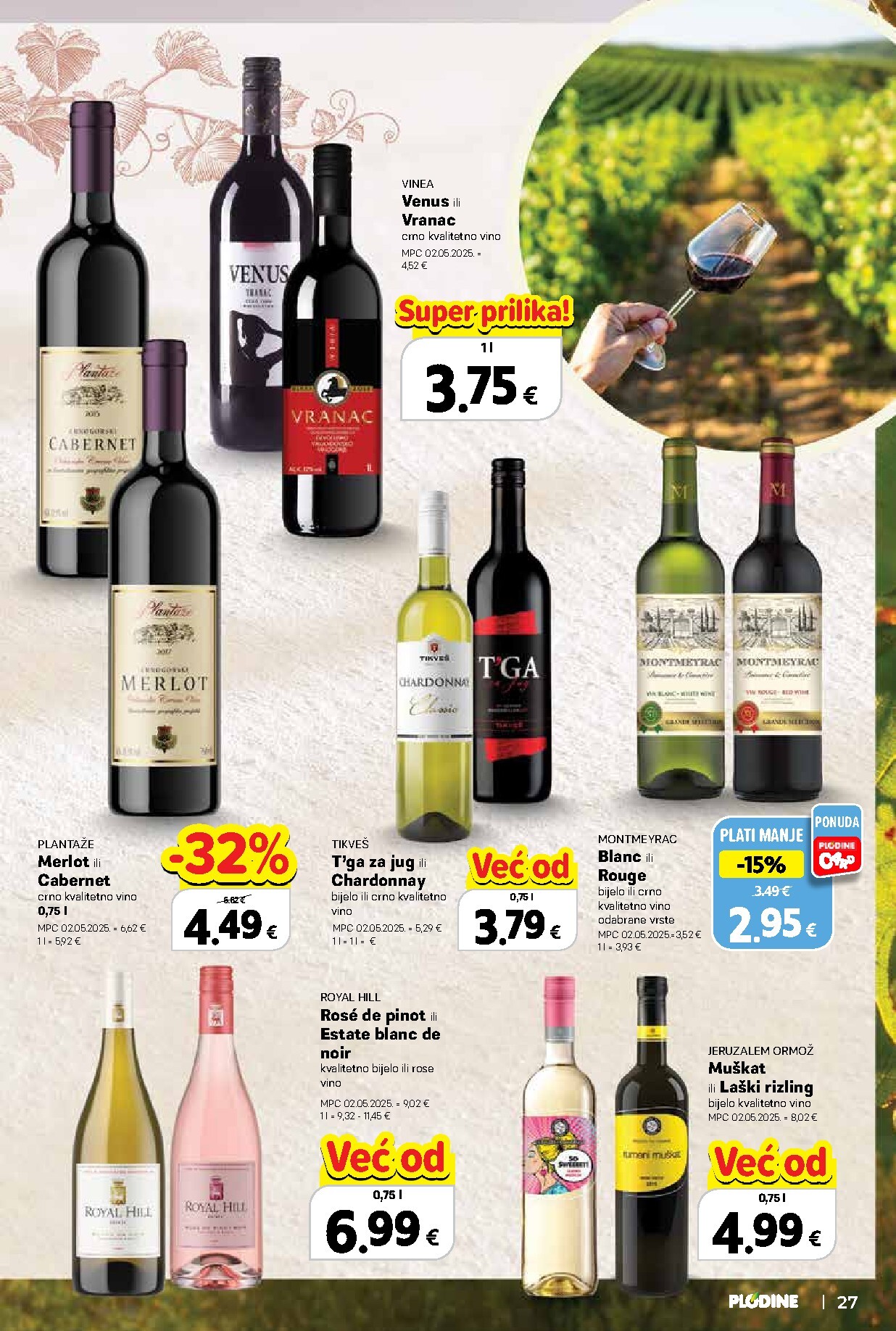 plodine - Novi Plodine - Vinski putopis katalog od četvrtka, 24.09.2026 do srijede, 07.10.2026 - page: 27