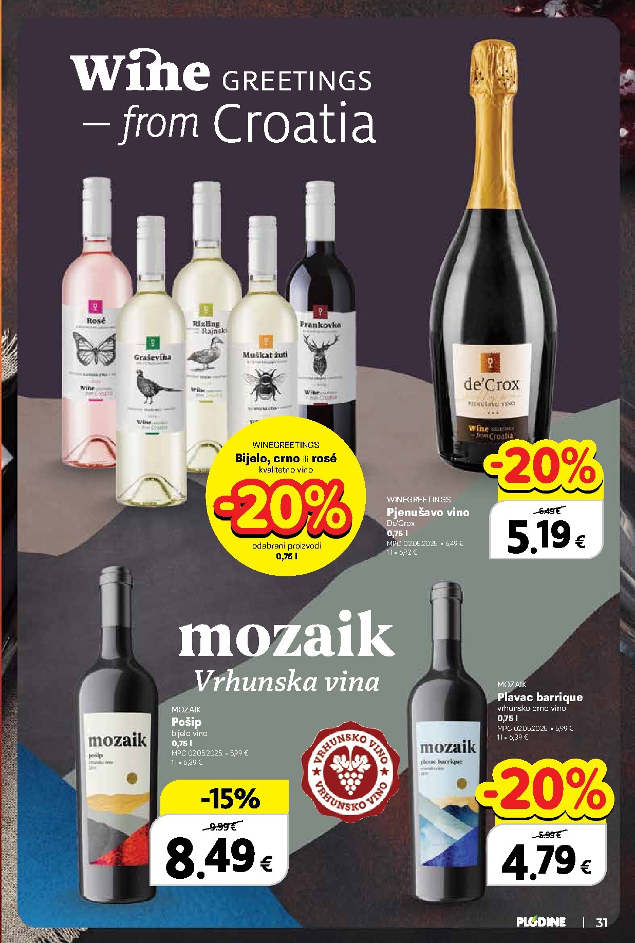 plodine - Novi Plodine - Vinski putopis katalog od četvrtka, 24.09.2026 do srijede, 07.10.2026 - page: 31