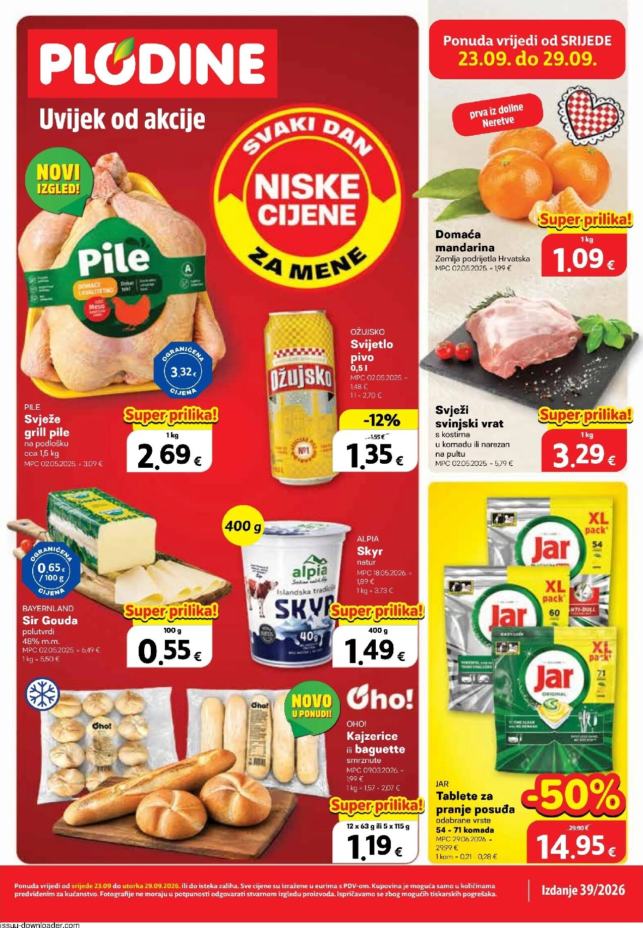plodine - Novi Plodine katalog od srijede, 23.09.2026 do utorka, 29.09.2026 - page: 1
