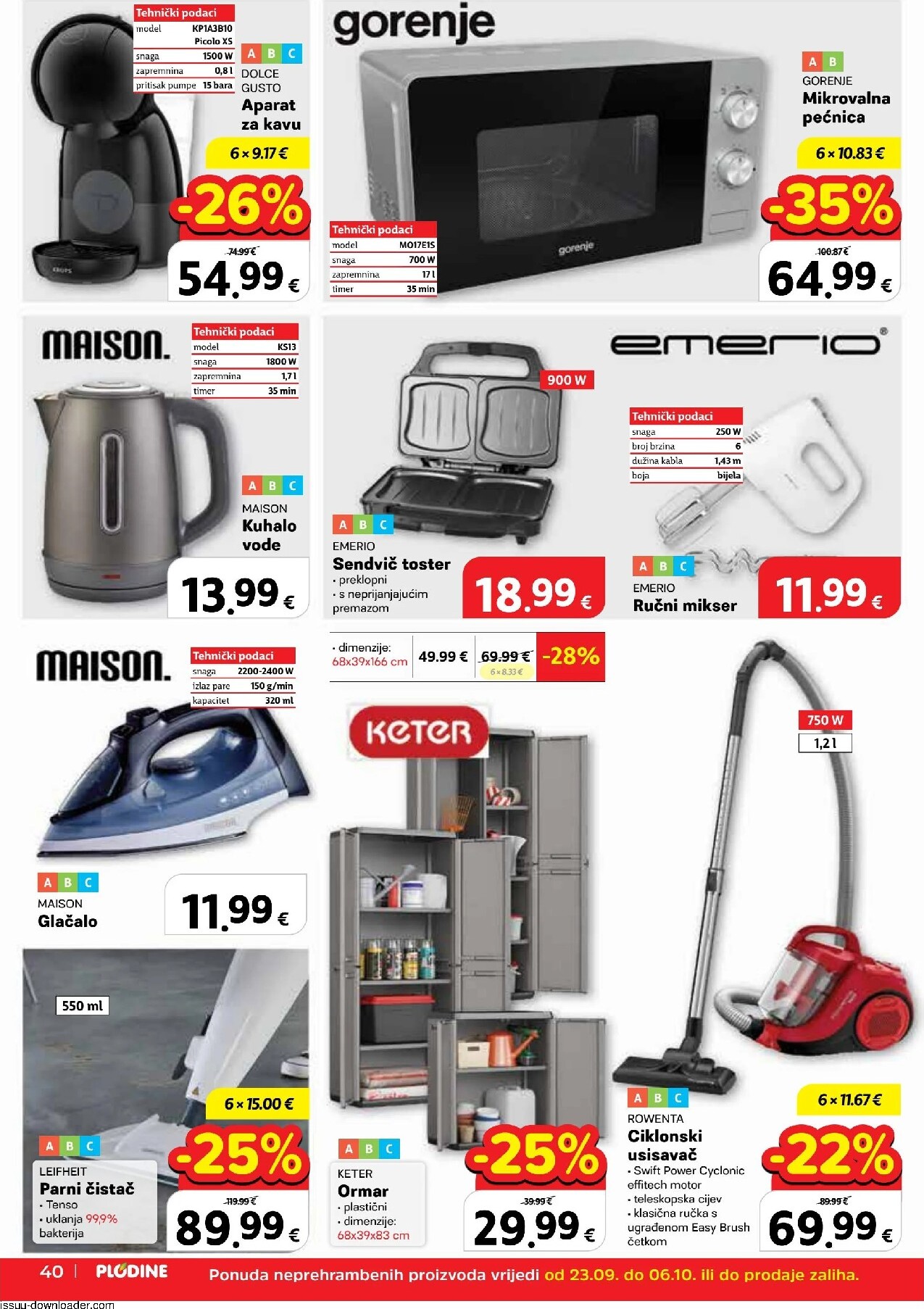 plodine - Novi Plodine katalog od srijede, 23.09.2026 do utorka, 29.09.2026 - page: 40